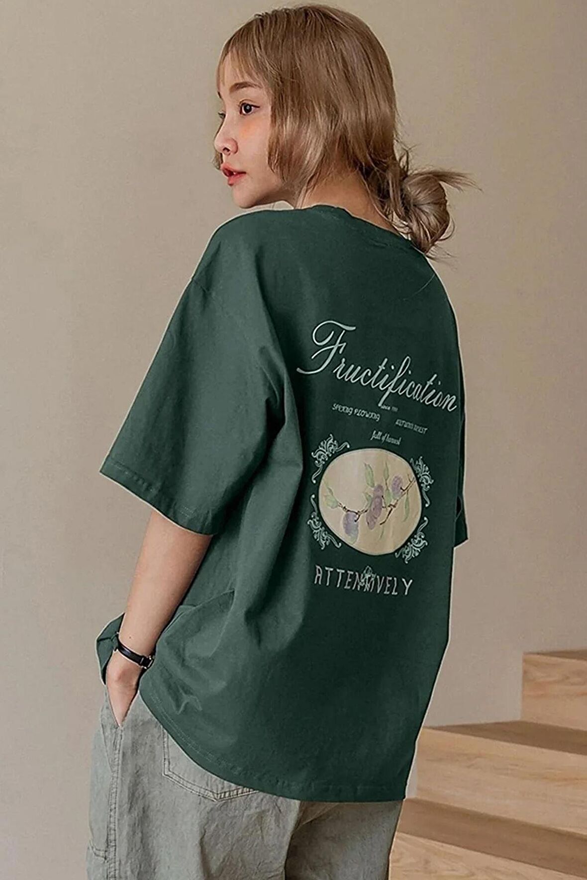 Unisex Fructification Baskılı T-shirt