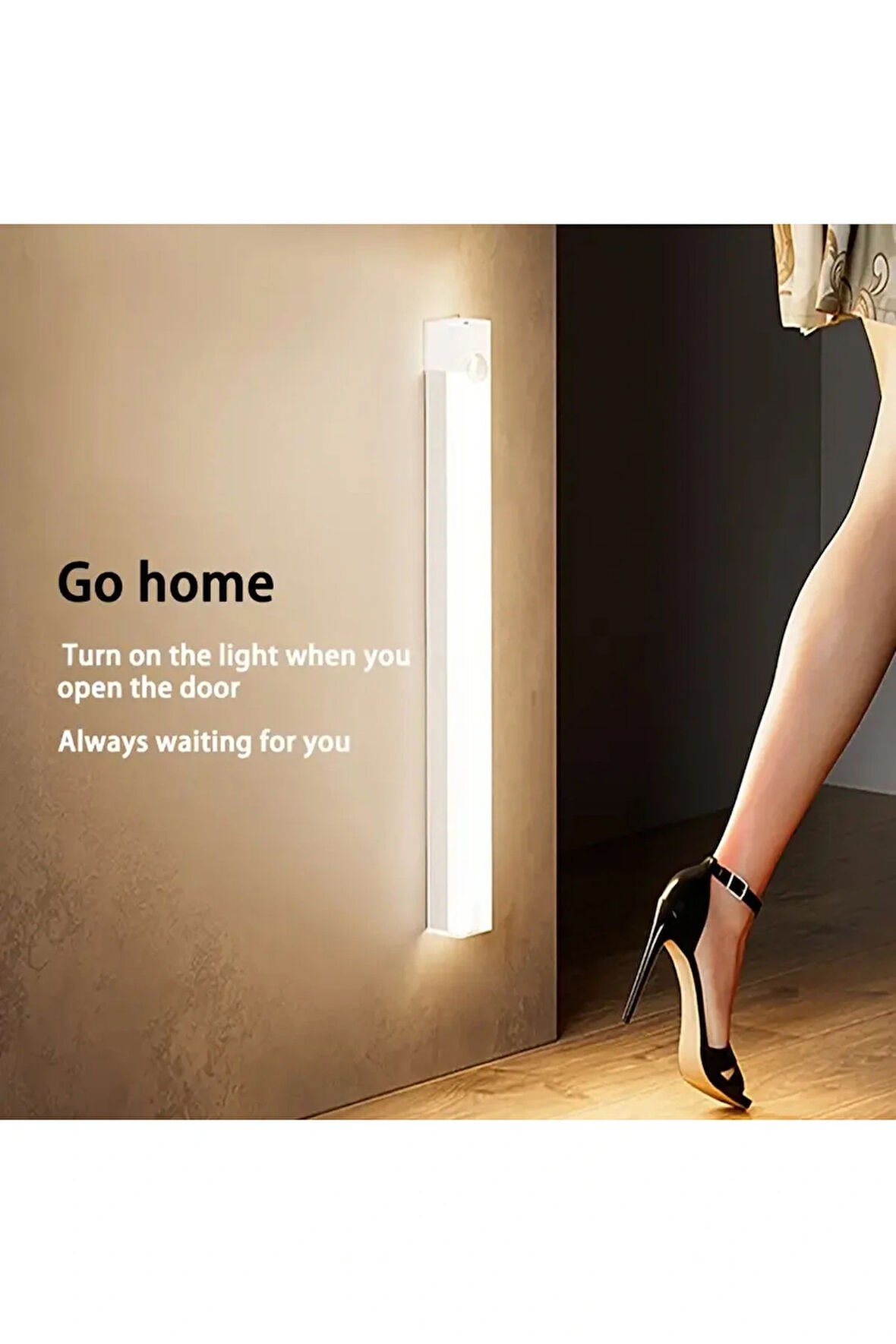 LED - Hareket Sensörlü Led Lamba, Dolap, İç-Dış Mekan Aydınlatması, Manyetik Şarjlı