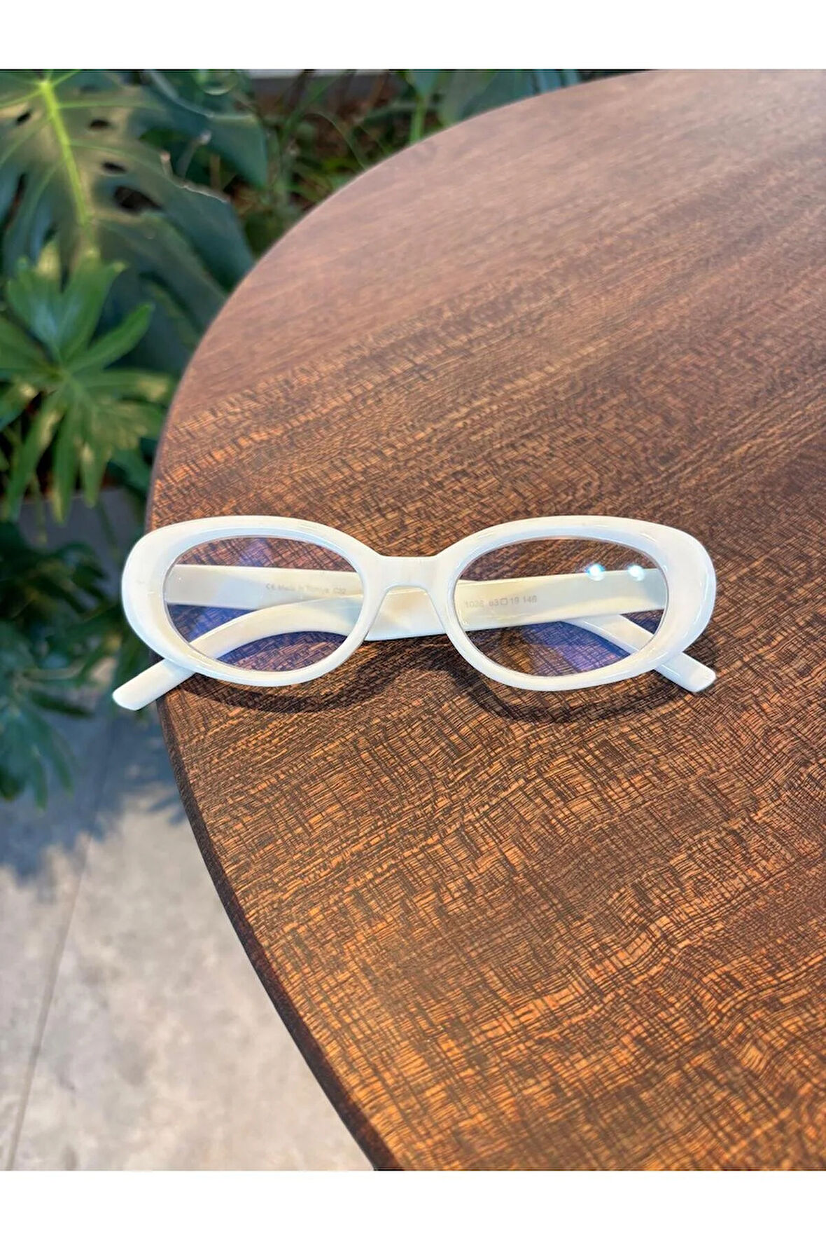 Leon Kahverengi Cat Eye Klasik Retro Leopar Popüler Mavi Işık Korumali Blue Block Şeffaf Gözlük