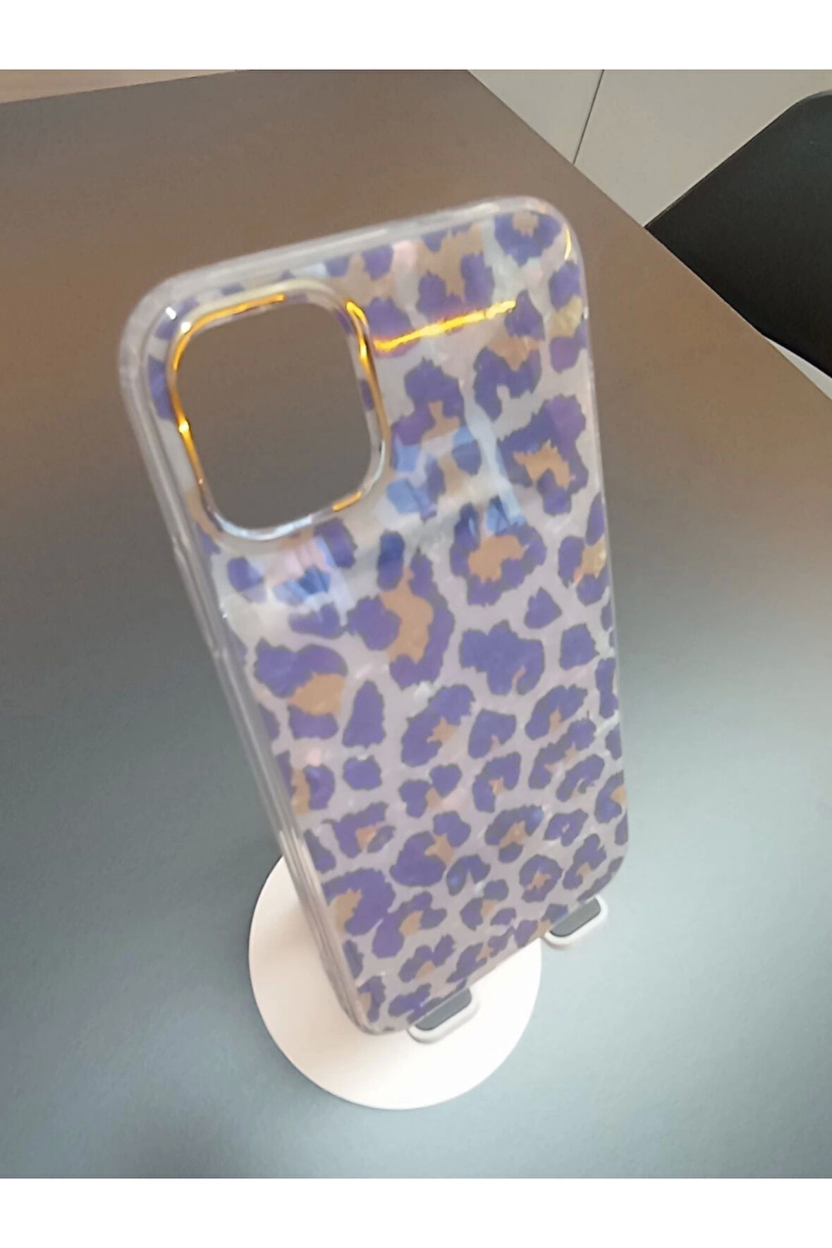 İPhone 11 Leopar Desen Kılıf Sararmaz Ekstra Darbe Korumalı Kapak