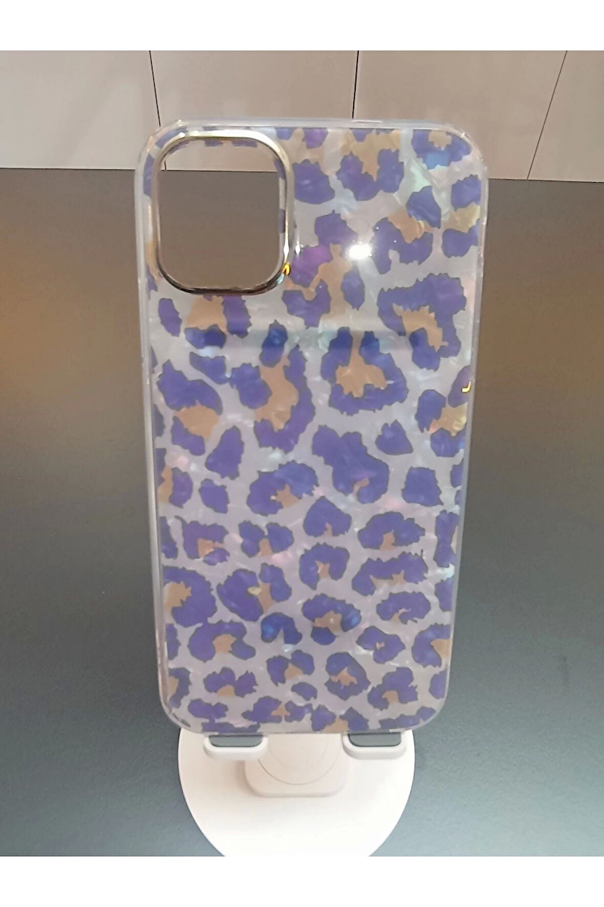 İPhone 12 İPhone 12 Pro Uyumlu Leopar Desen Kılıf Sararmaz Ekstra Darbe Korumalı Kapak