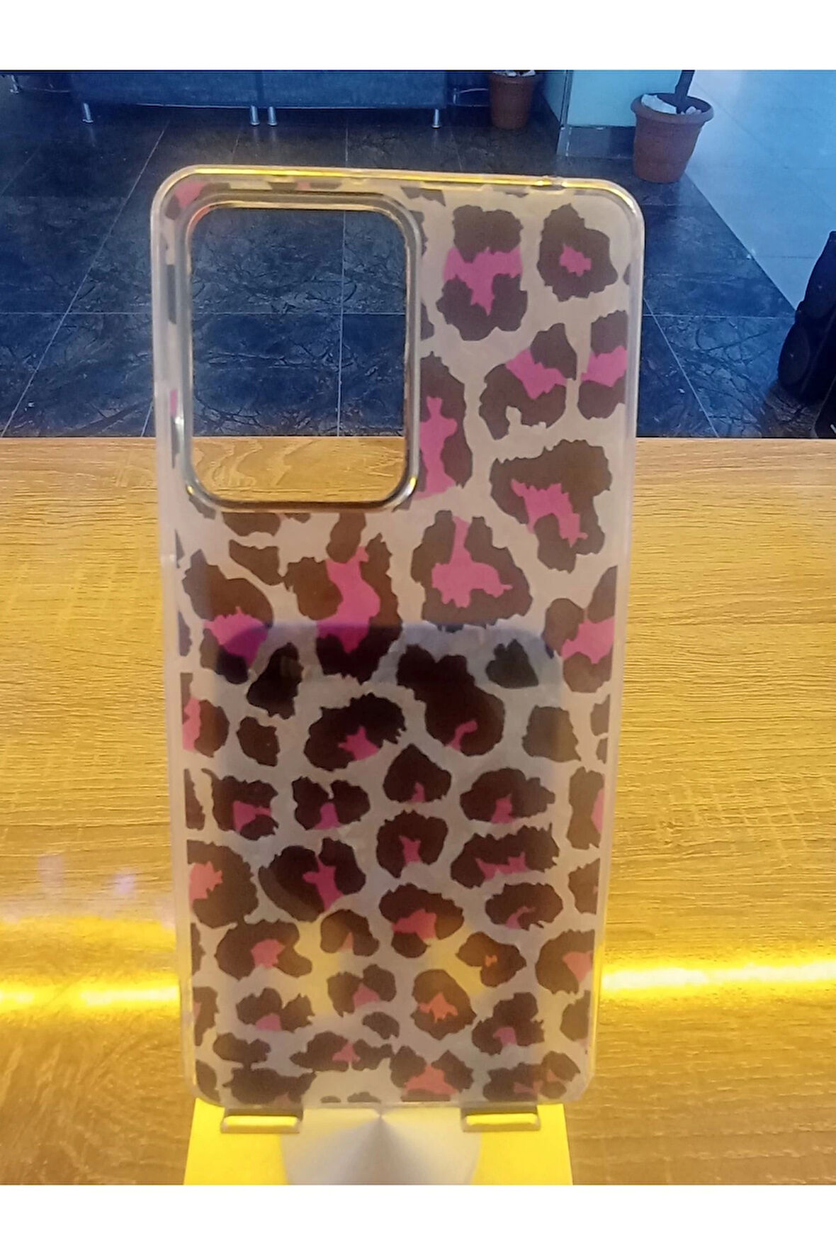 Xiaomi Redmi  Note 12 Pro 5G Leopar Desen Hologramlı Kılıf Darbe Korumalı Kapak