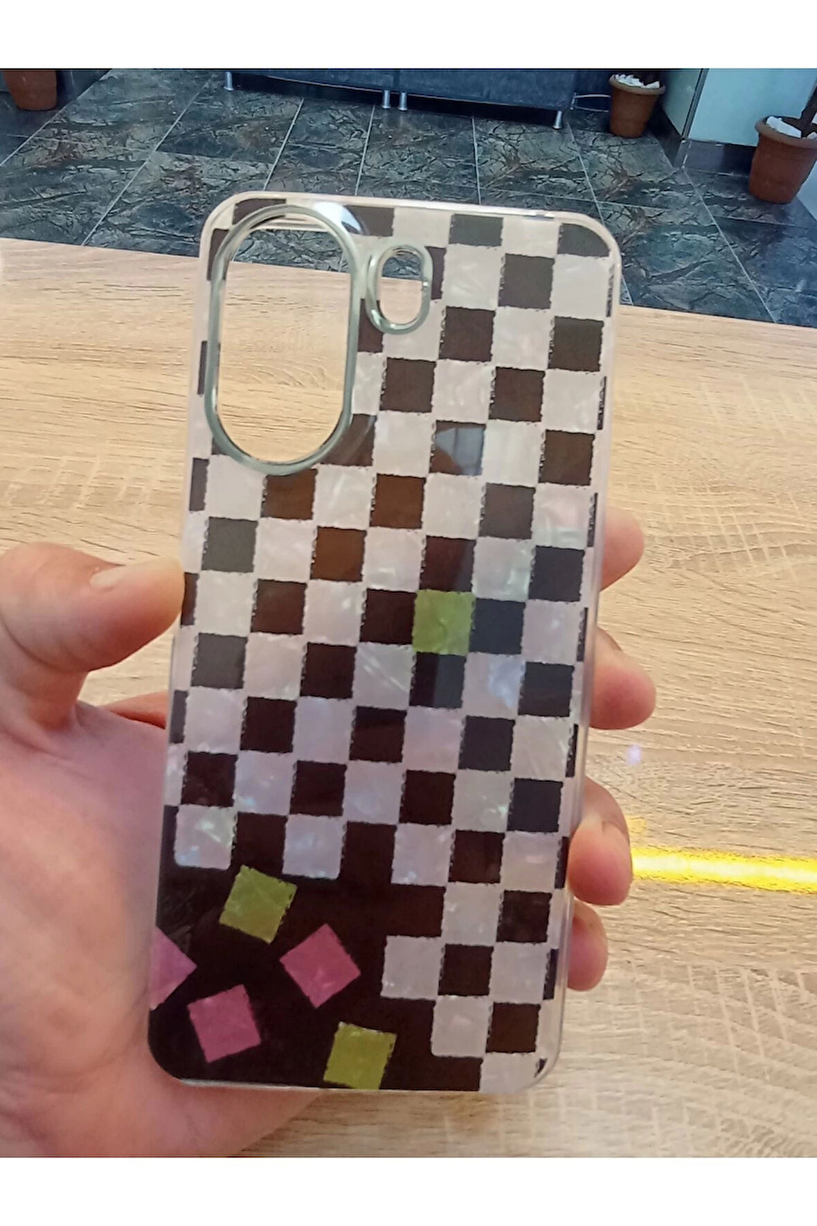 Xiaomi Redmi 13C 4G Leopar Desen Hologramlı Kılıf Darbe Korumalı Kapak