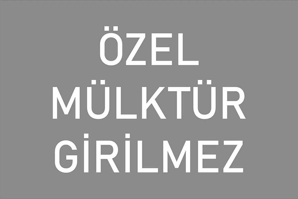 30x20 cm Özel Mülktür Girilmez PVC Levha