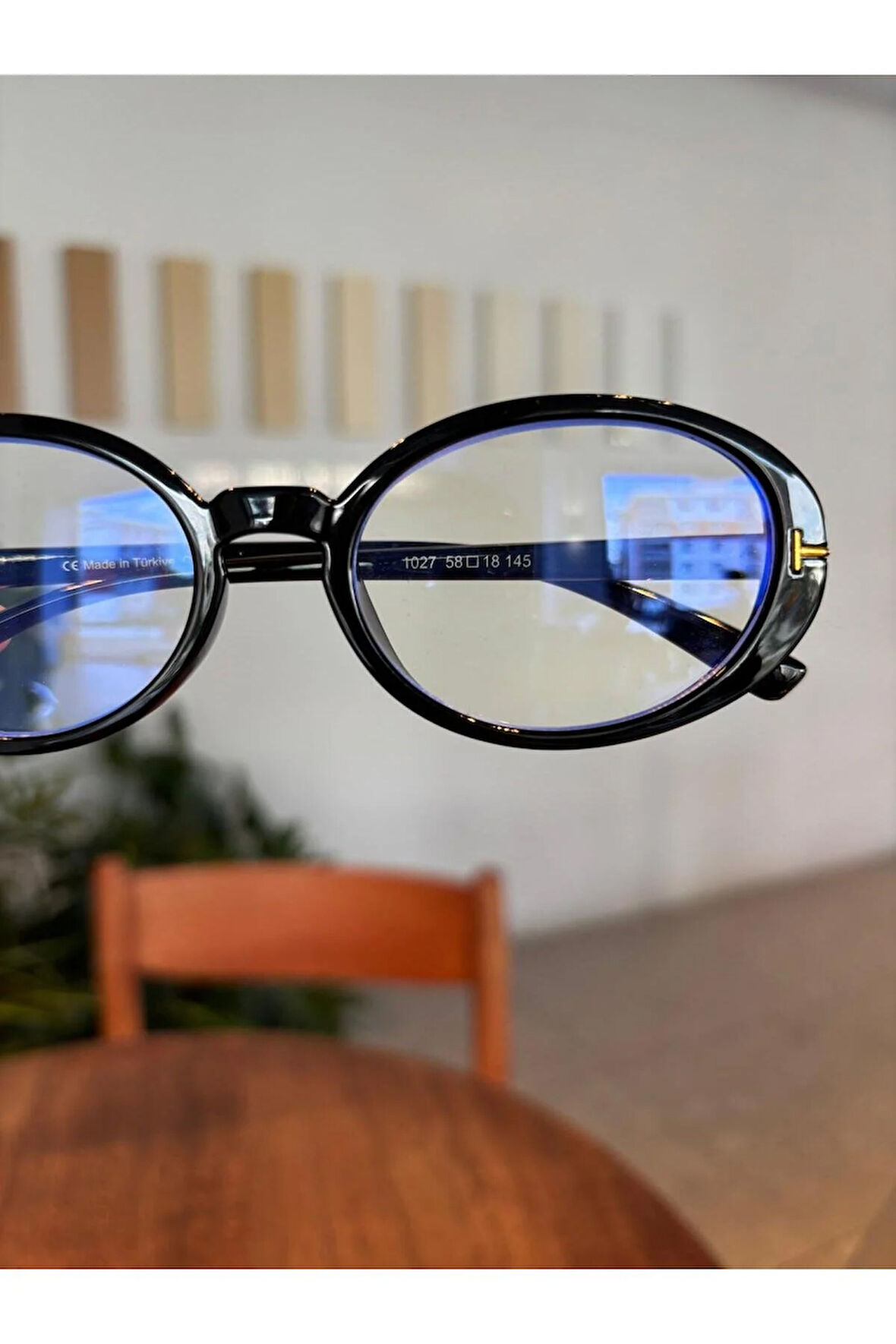 Lille Oval Elips Trend Model Mavi Işık Korumalı Gözlük 58 18 145