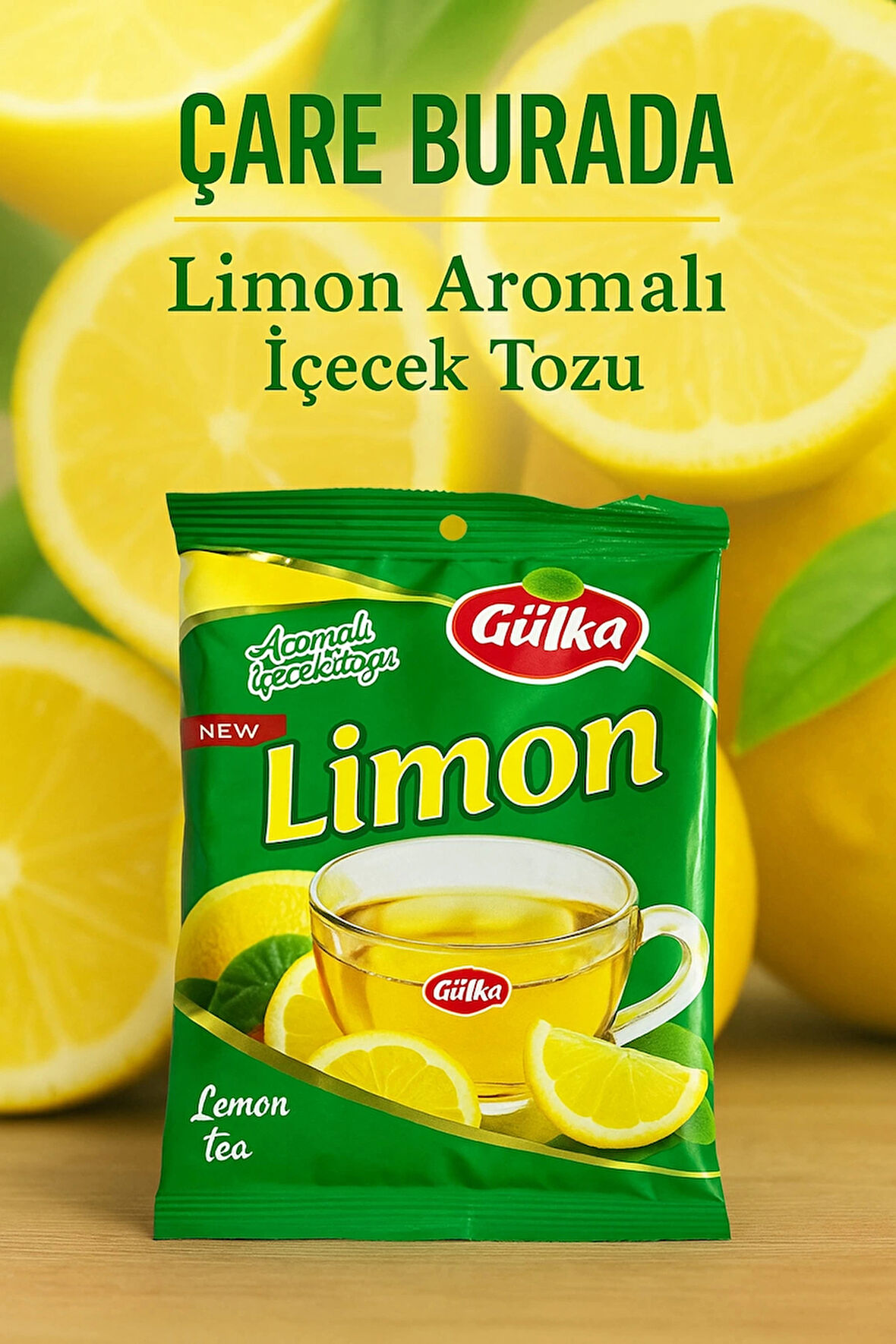 Limon Aromalı İçecek Tozu 250 Gr