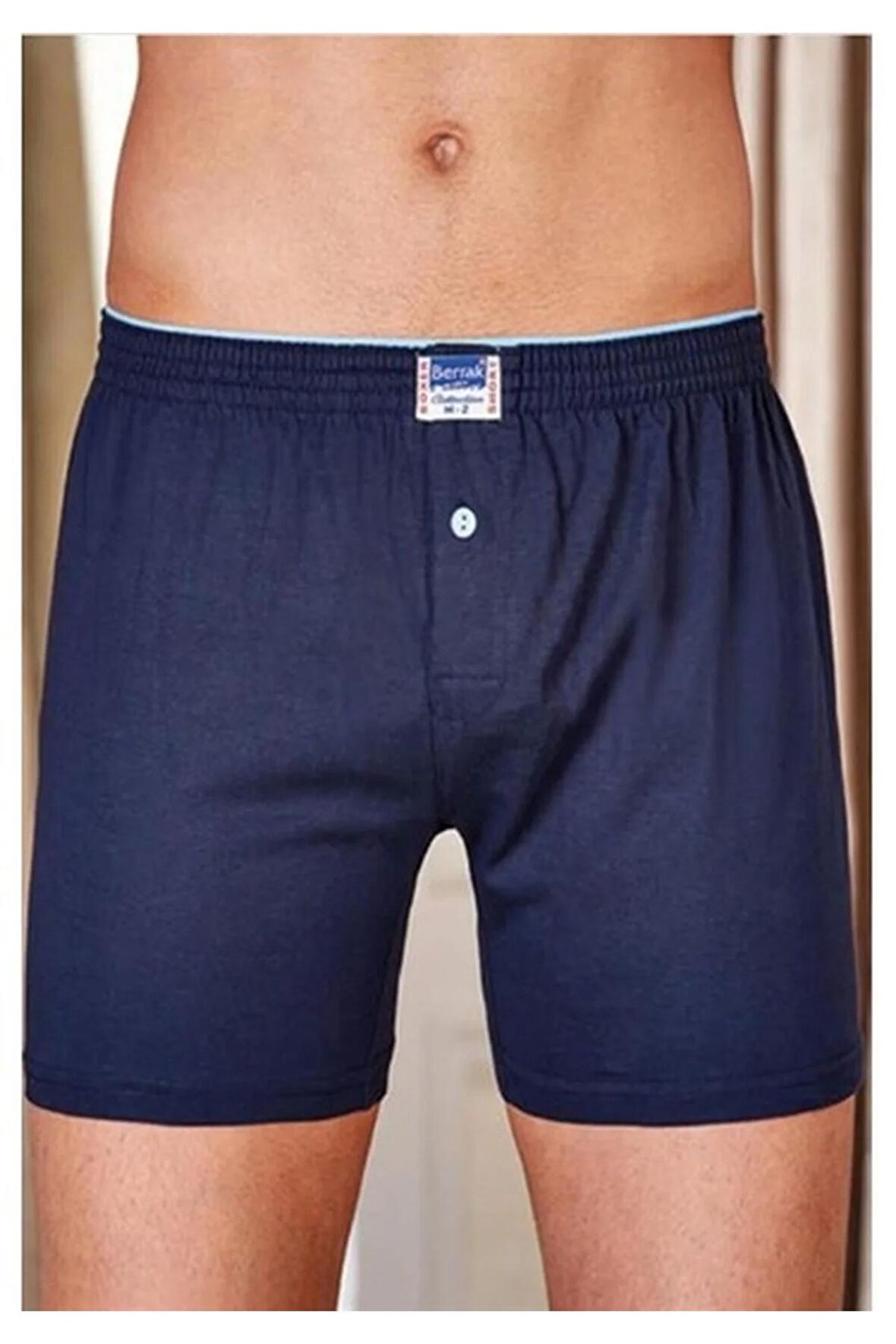 Erkek Penye Pamuklu Boxer 1 Adet