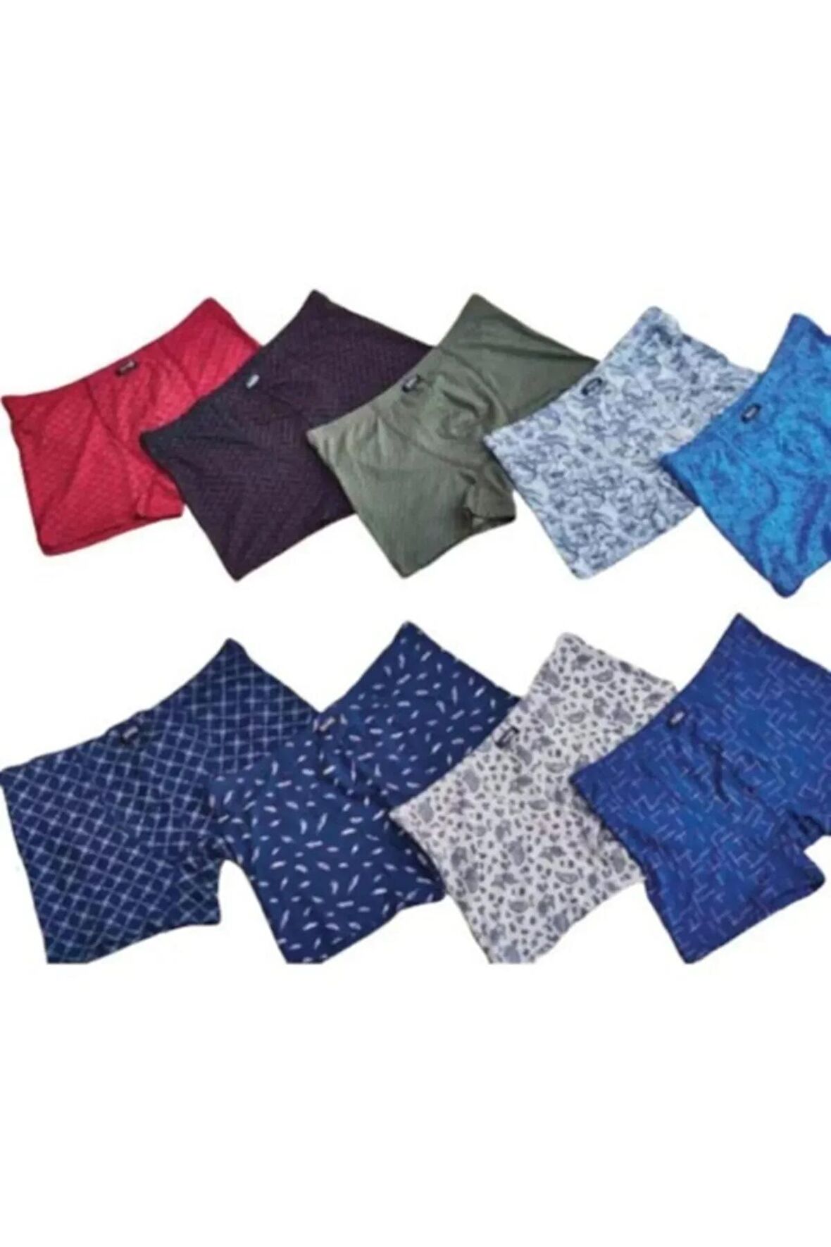 Erkek Modal Kumaş Karışık Desenli Licralı Boxer 4 Adet