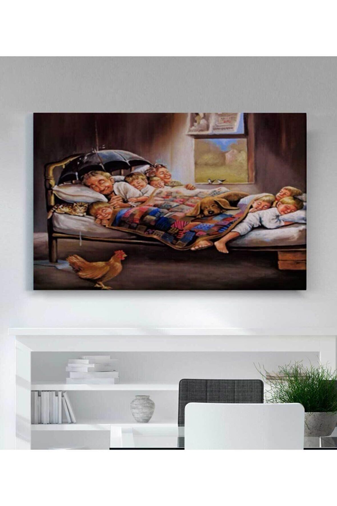 Mutluluğun Resmi Kanvas Tablo