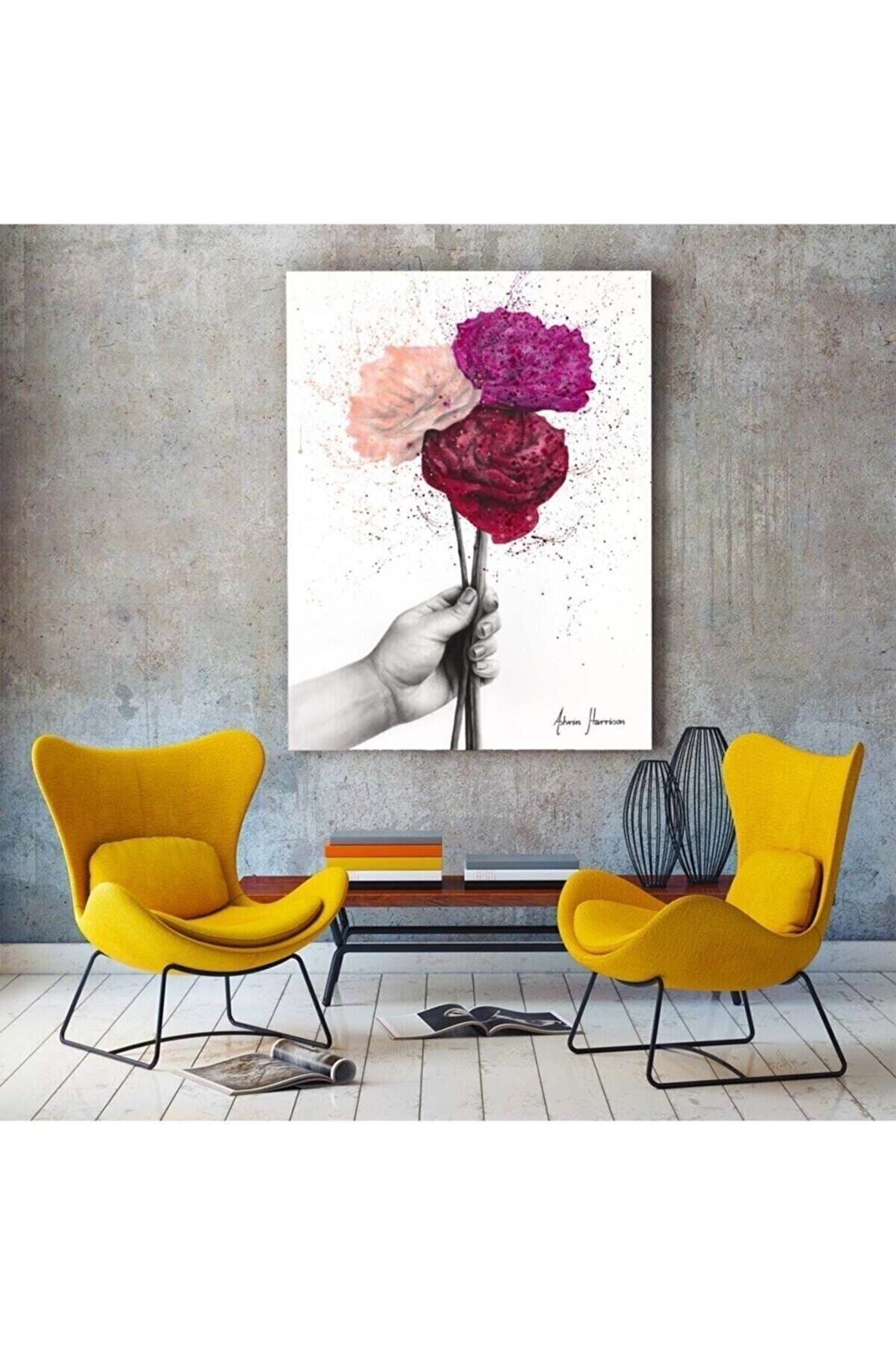 Birinin Anlayşı Çiçek Ashvin-harrison Sanat Eseri Kanvas Tablo