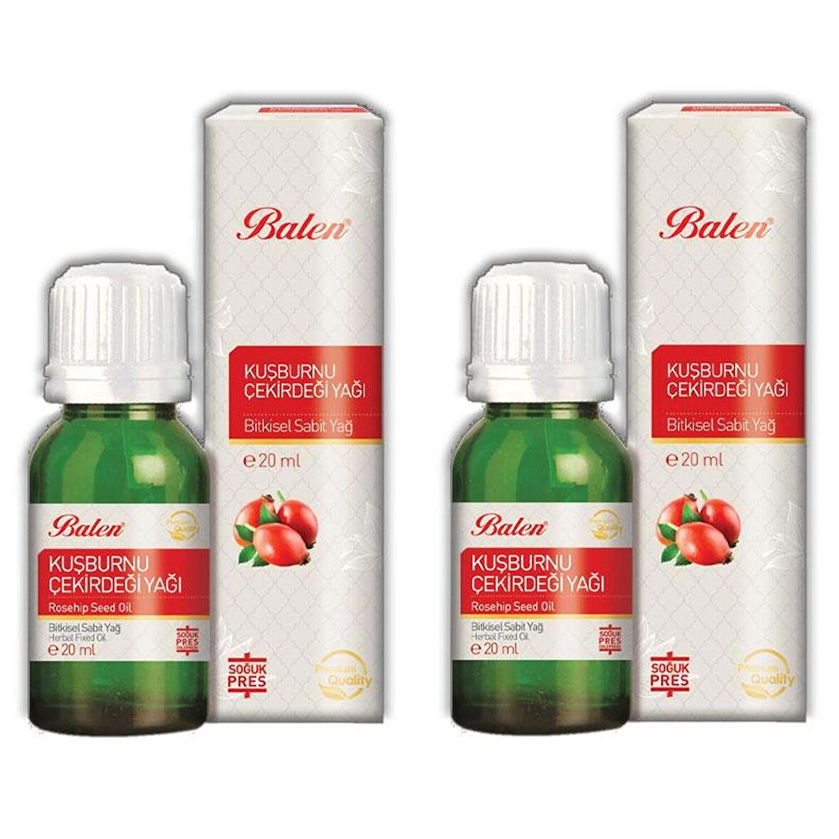 Balen Organik Kuşburnu Çekirdeği Yağı 20 Ml * 2 Adet