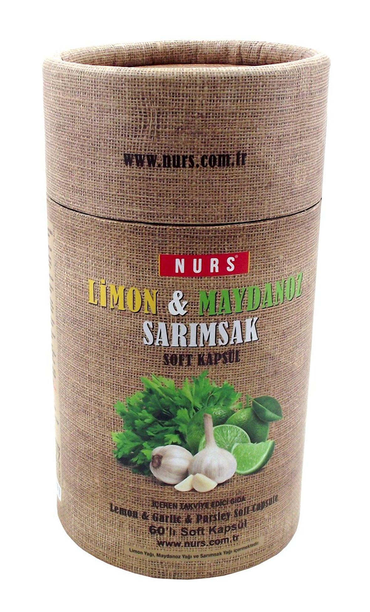 Nurs Limon Maydanoz Sarımsak 60 Soft Gel Kapsül