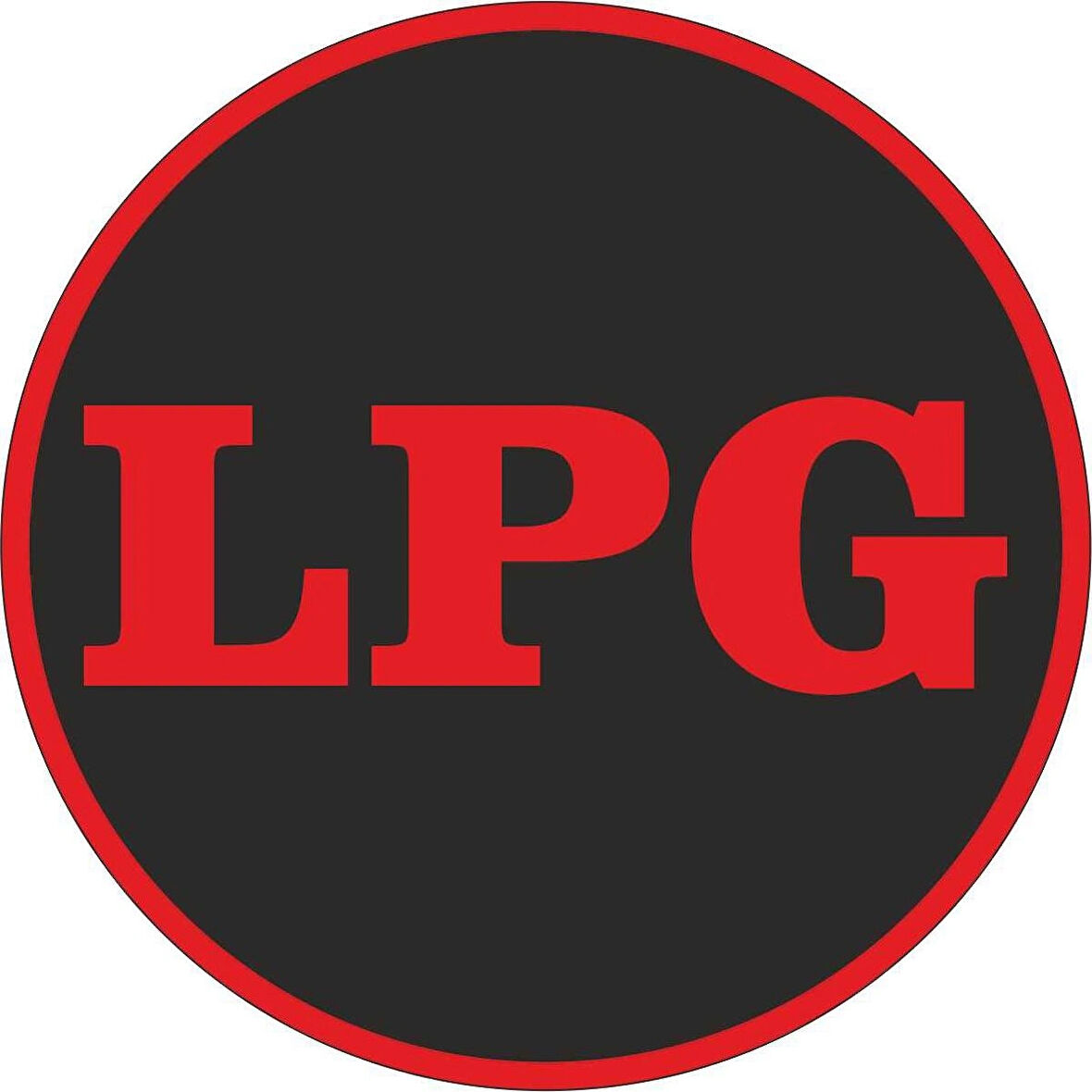 15x15 cm LPG Araç Jeep Oto Logo Sticker Dıştan Yapıştırmalı Etiket