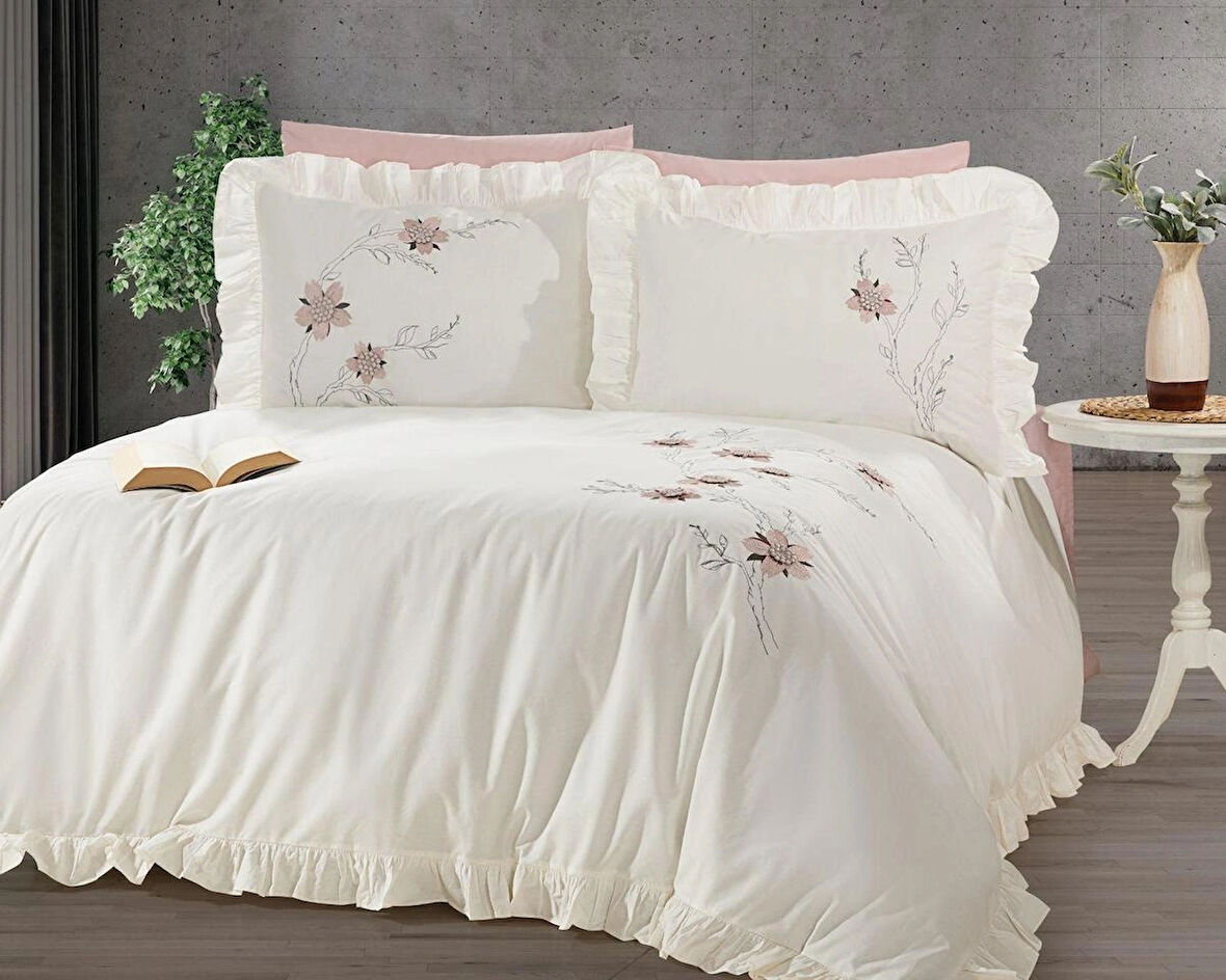 Capital Home NAKIŞLI FIRFIRLI NEVRESİM TAKIMI ÇİFT KİŞİLİK