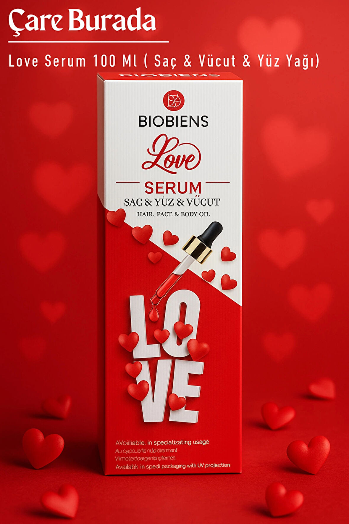 Biobiens - Love Serum 100 Ml (Saç & Yüz & Vücut Yağı)