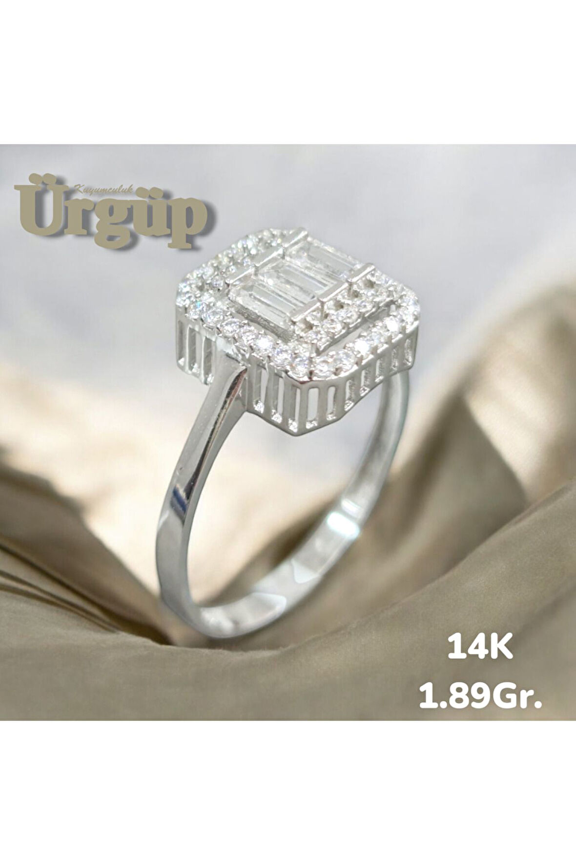 14AYAR 1.89Gram Altın Baget Yüzük