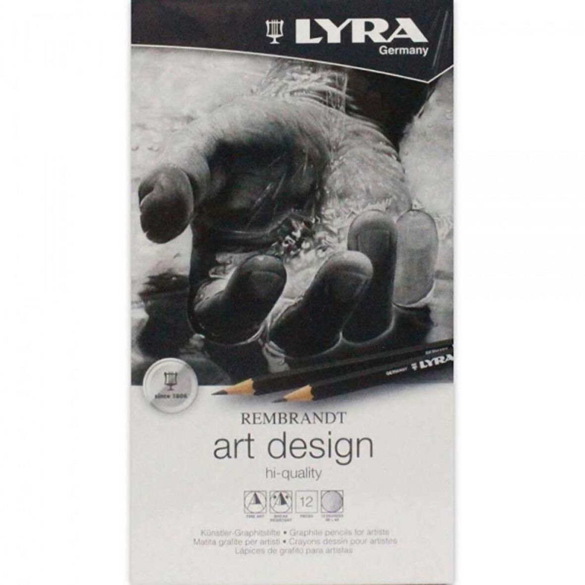 LYRA Rembrandt Art Design Dereceli Kalem 12'li Metal Kutu