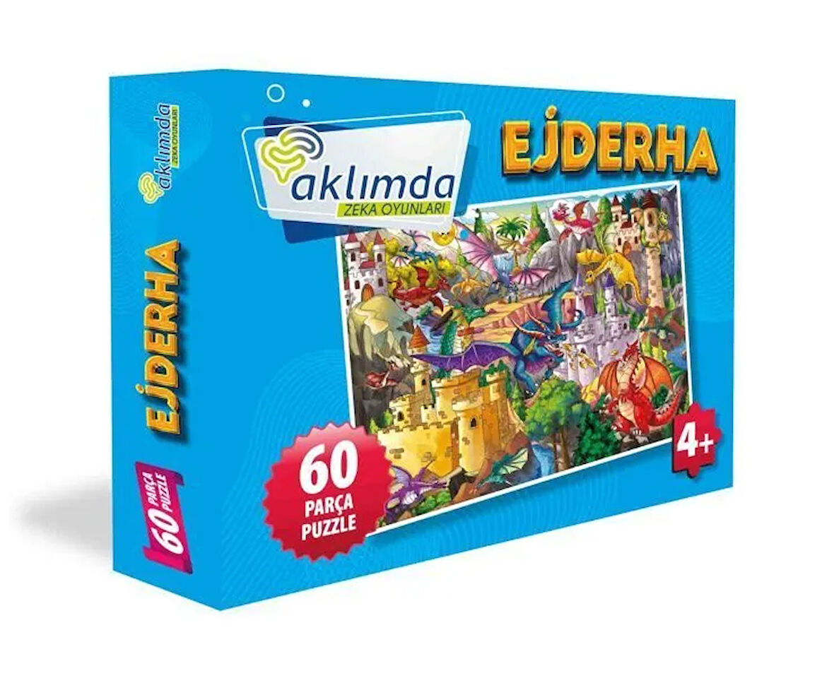 60 Parça Puzzle Ejderha