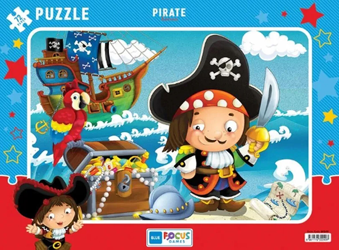 Blue Focus Pirate - Puzzle 72 Parça