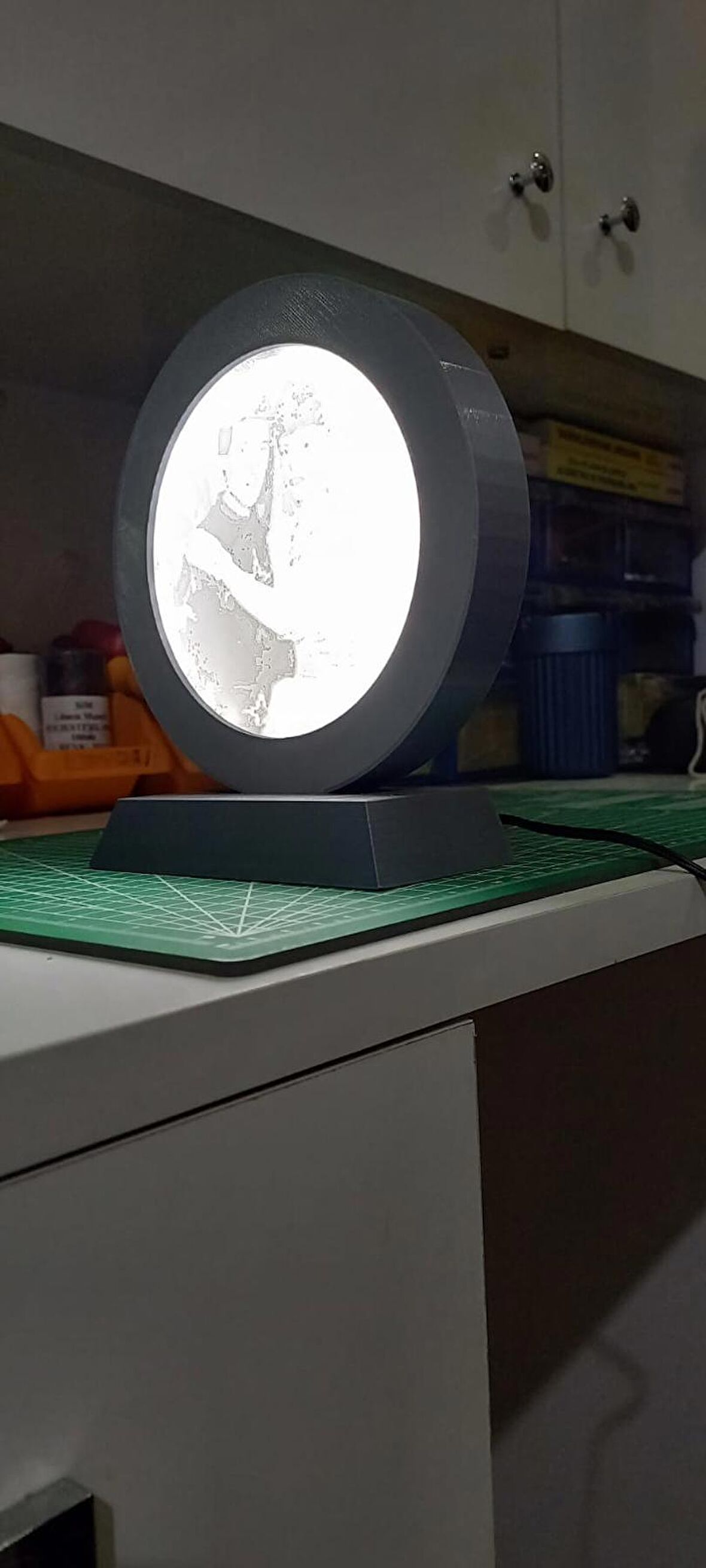 kişiye özel 3d led ışıklı litofan lamba