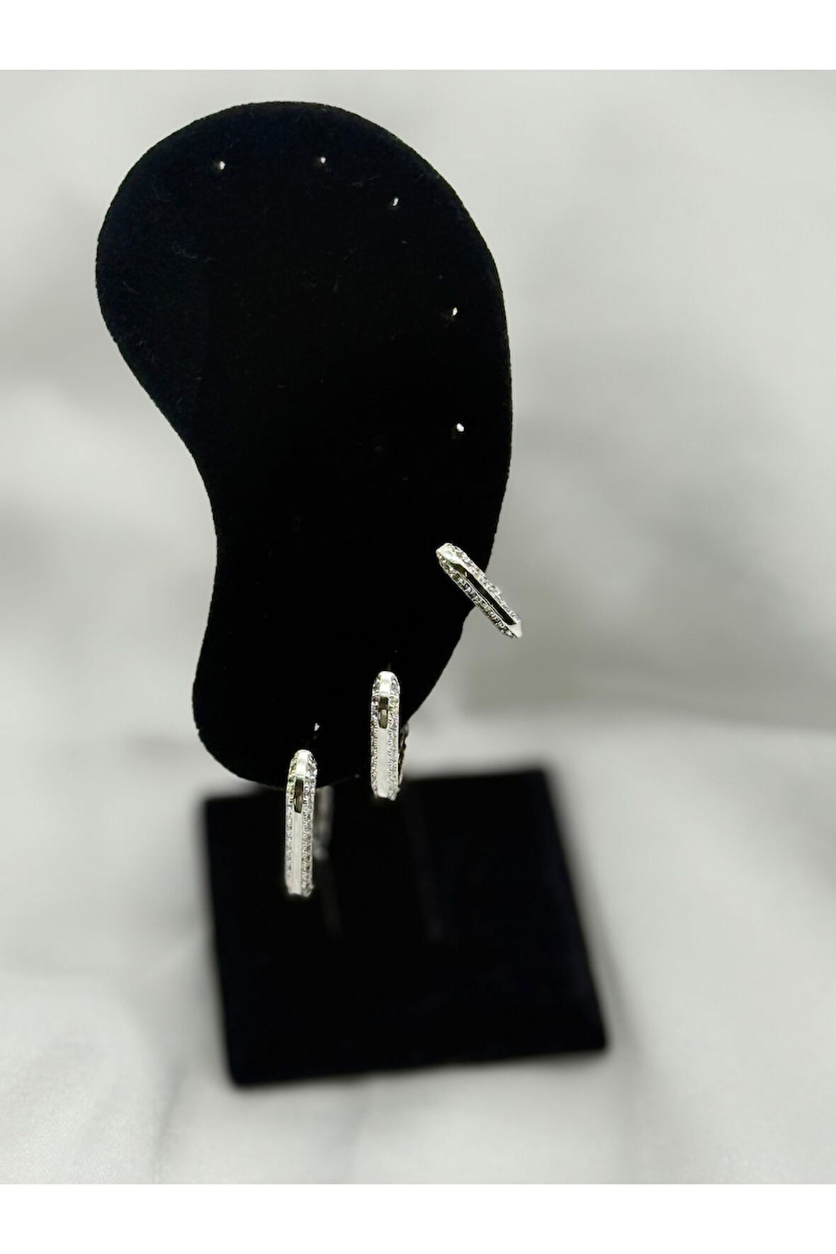 Jevelry Viktorya Model 3 lü Kadın Küpe Seti Gümüş Renk Küpe