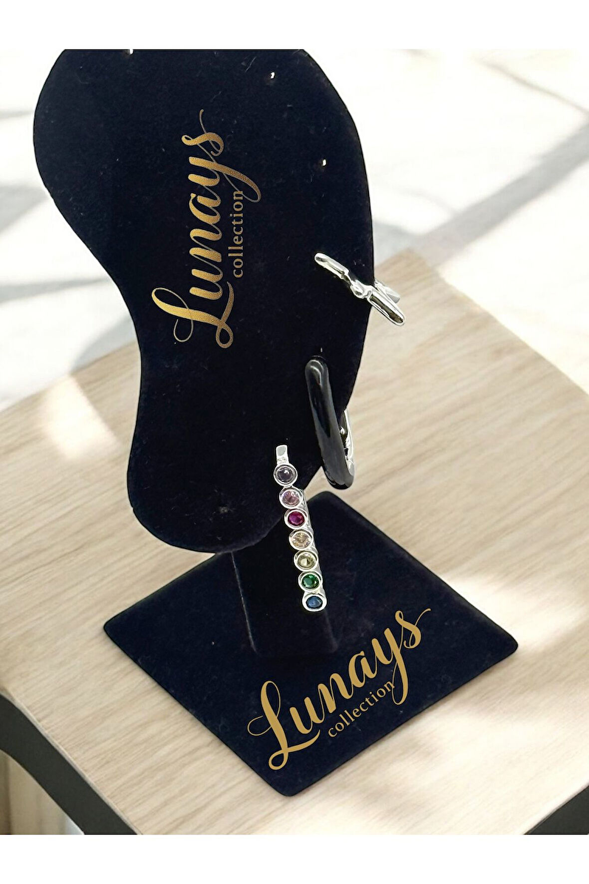 Jevelry Çılgın Kız Model Zirkon Taşlı 3 lü Kadın Küpe Seti Gümüş Renk Küpe