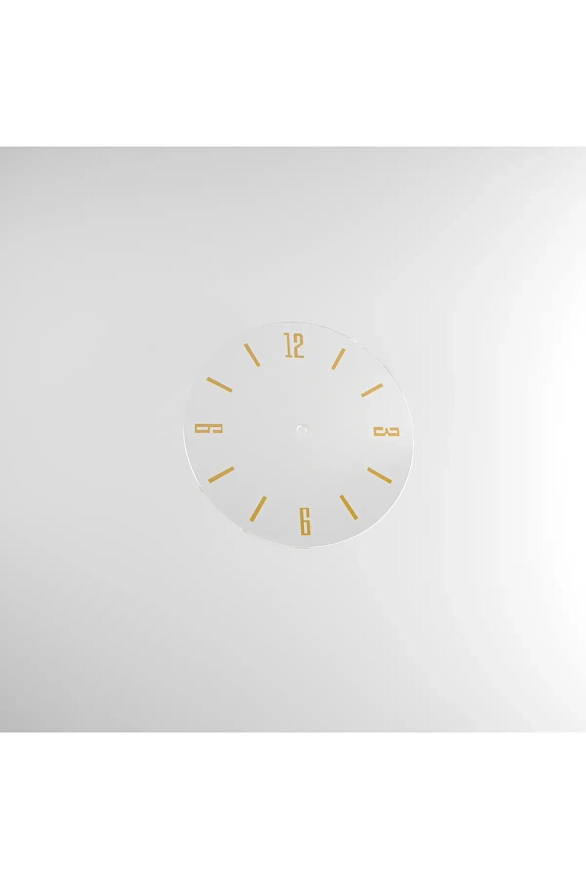 Modern Luxry Saat Camı Gold Rakam*(SADECE CAM)* Yuvarlak 33 Cm Altın