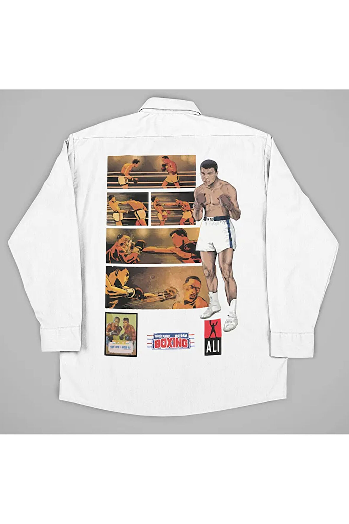 Muhammed Alii Clay Baskılı Unisex Efsane Boksör Gömlek