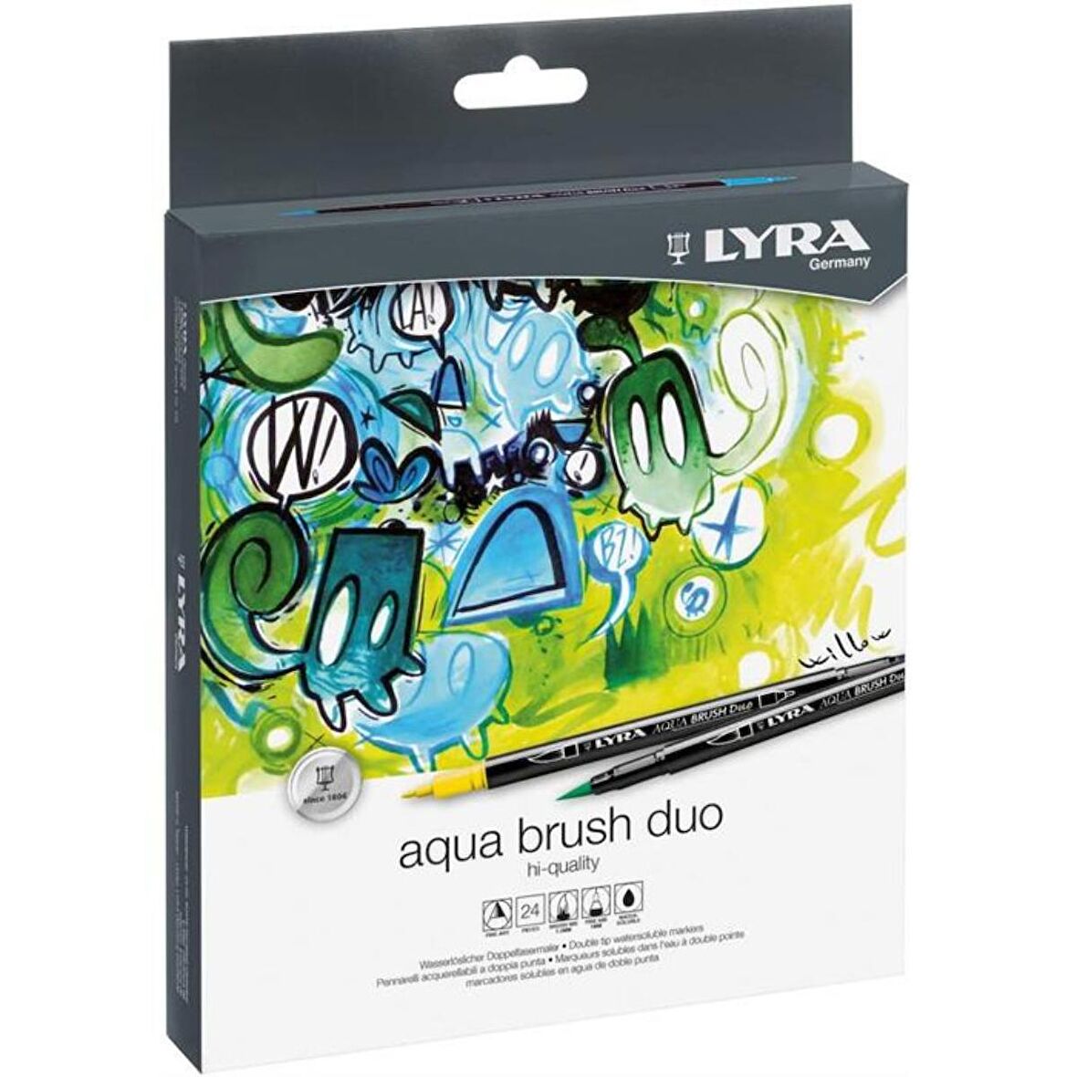 LYRA Aqua Brush Duo Hi-Quality Keçeli Kalem 24'lü