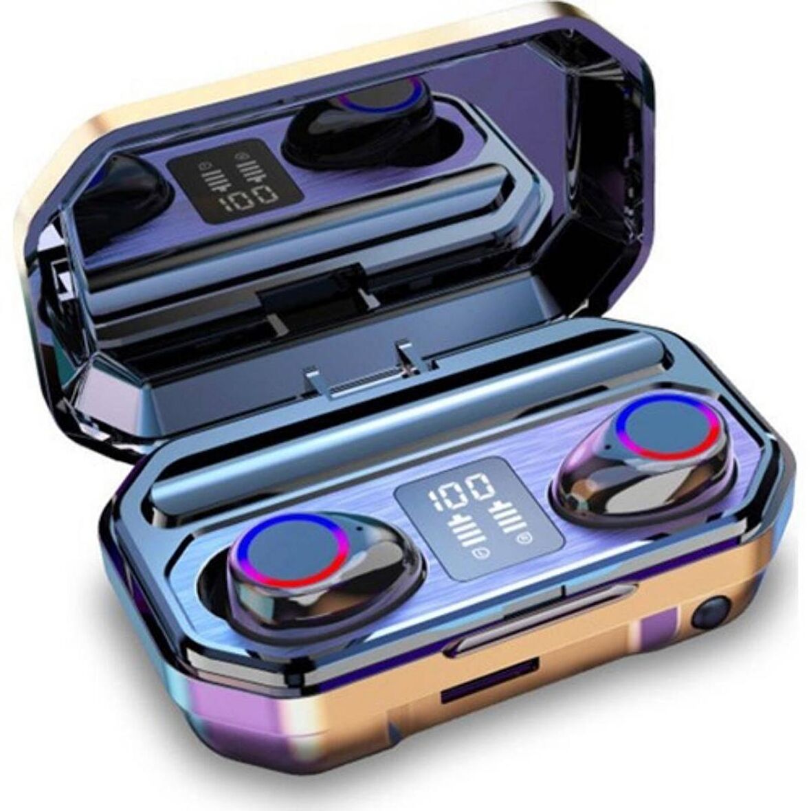 M12 Bluetooh Kulaklık V5.0 Dijital Göstergeli Stereo Dokunmatik HD Ses