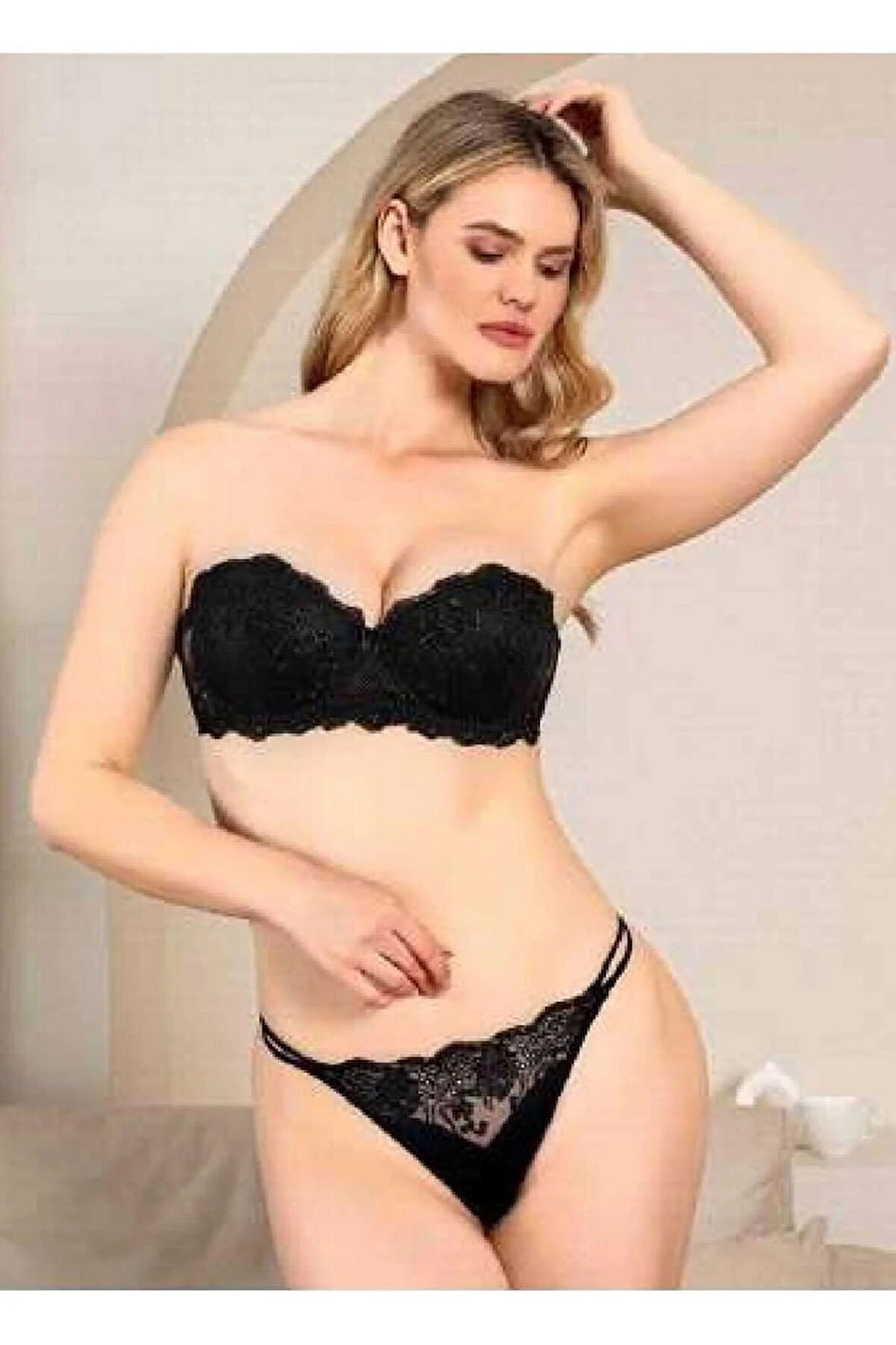 4586 Destekli Straples Sütyen Takım