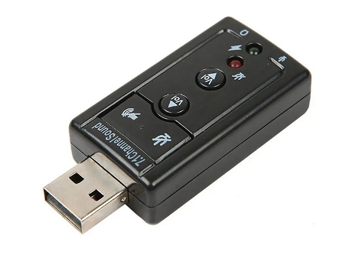 7.1 USB Stereo Ses Adaptörü , Harici Ses Kartı, PC ve Dizüstü Bilgisayar için 3D USB Ses Adaptörü,