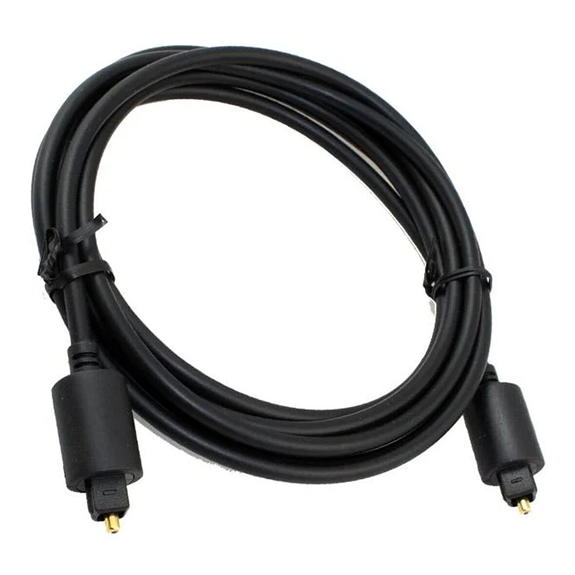 Fiber Optik Ses Kablosu Siyah 3 Metre, ses çubuğu, stereo sistem, ev sineması, Konsol bağlamak için ses kablosu,