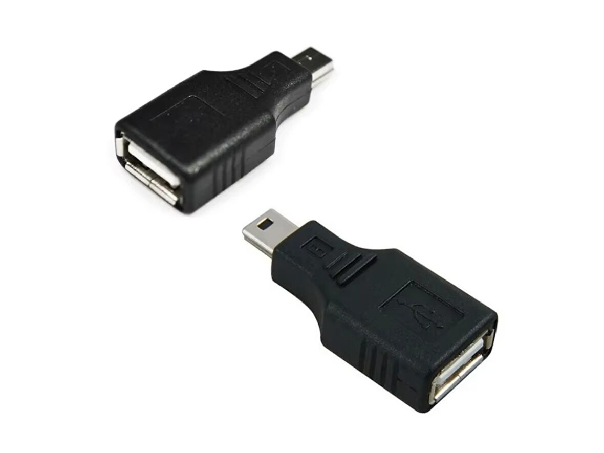 Usb Dişi 5 Pin Mini Usb Erkek Çevirici,  Otg Araç Aux Çevirici OTG Adaptör