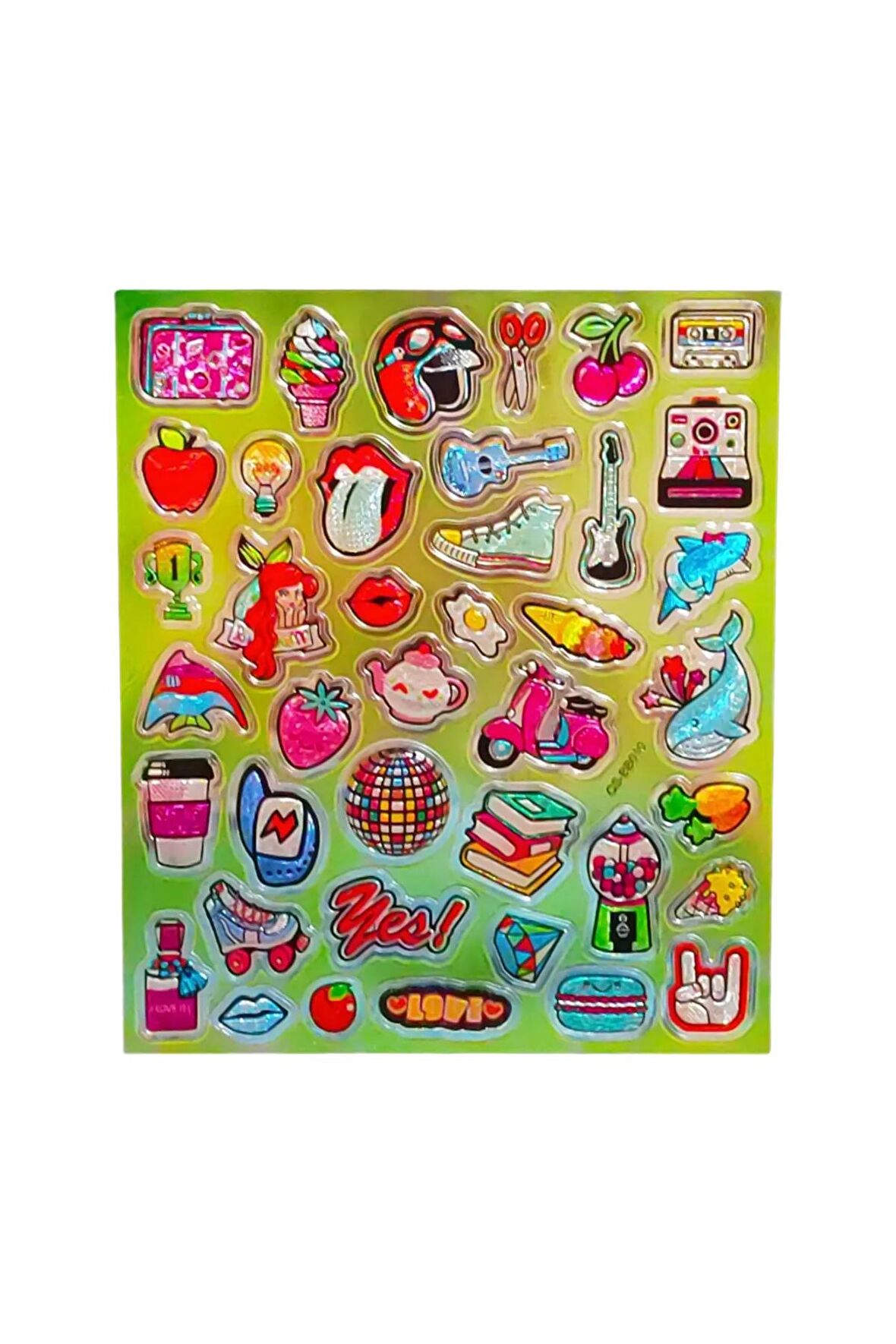20x17cm Orta Boy graffiti vintage trend model-10 çocuk genç çıkartma telefon tablet etiket sticker