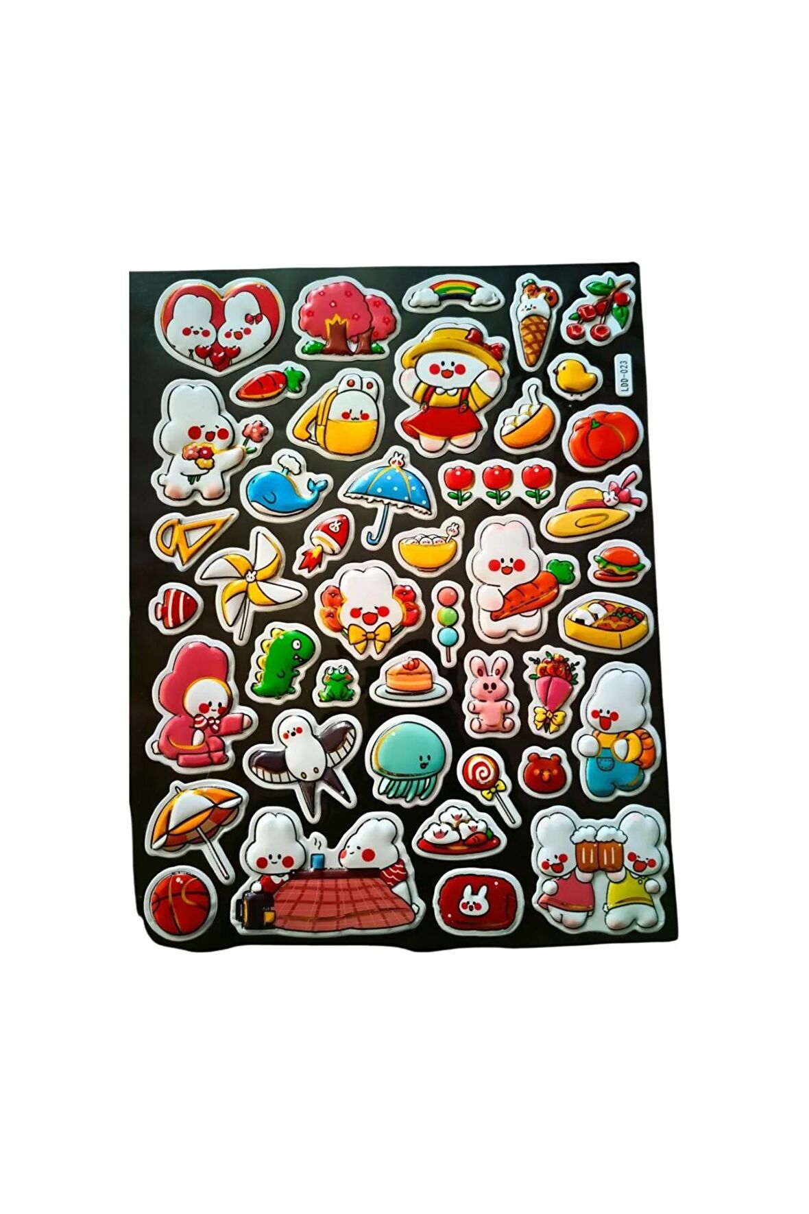 25x20 cm Büyük Boy Kabartmalı model-3  çocuk genç çıkartma telefon tablet etiket sticker