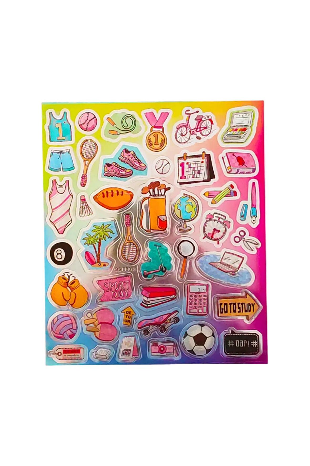 20x17cm Orta Boy graffiti vintage trend model-1 çocuk genç çıkartma telefon tablet etiket sticker
