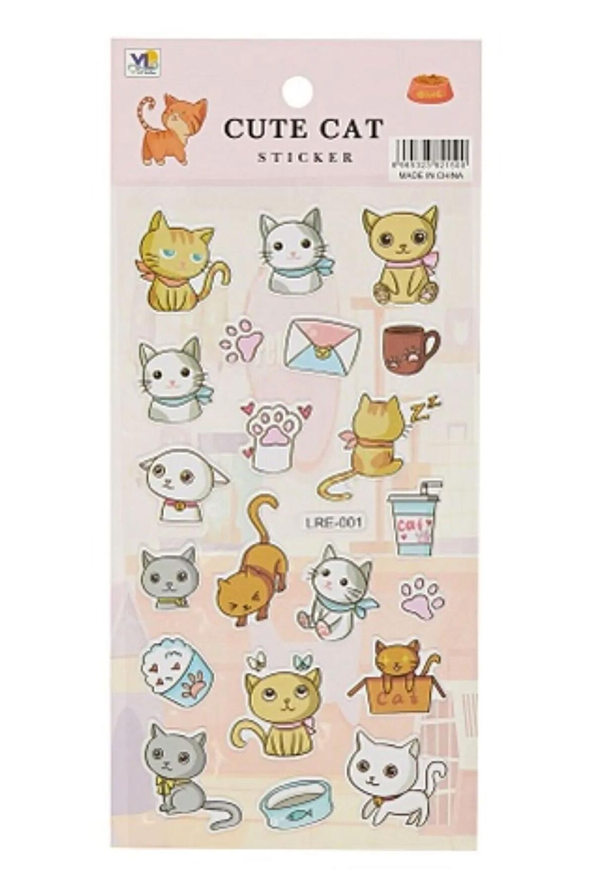 CATS kediler Kabartmalı puffy model-3 çocuk kız erkek etiket çıkartma sticker