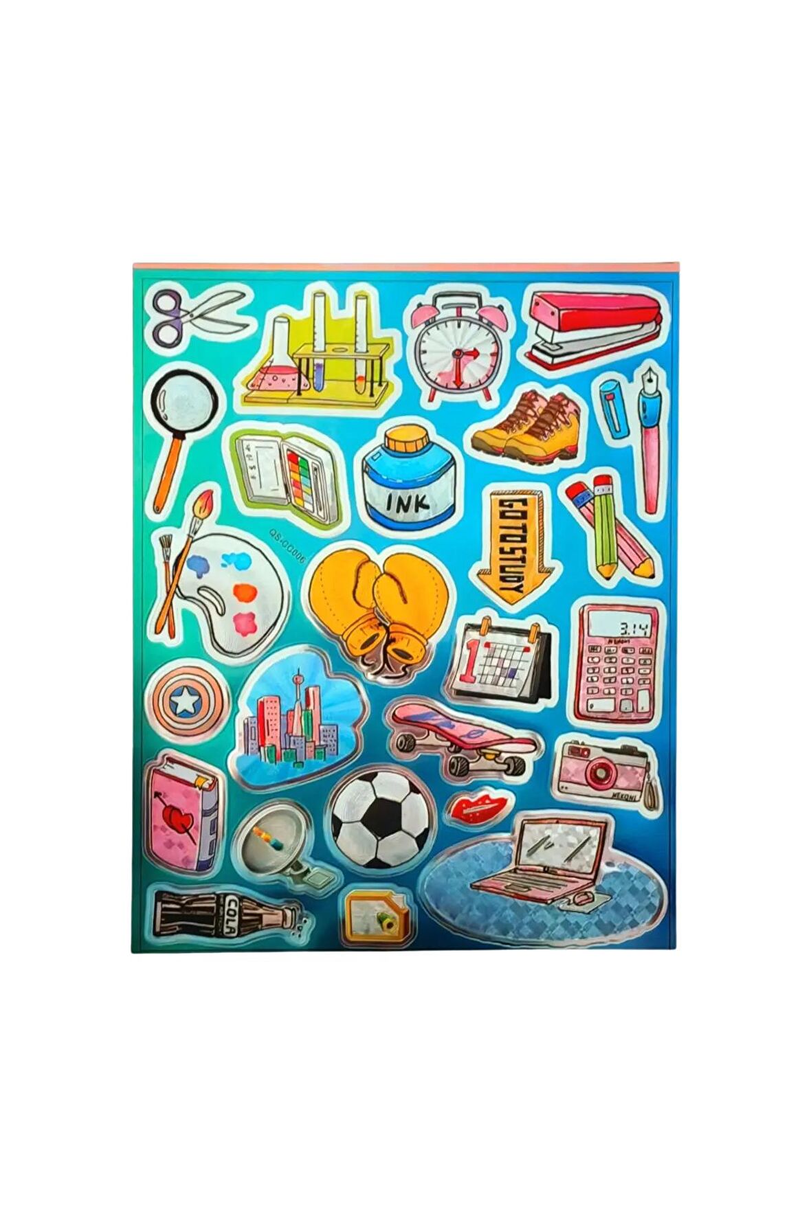 20x25cm Büyük Boy graffiti vintage trend model-11 çocuk genç çıkartma telefon tablet etiket sticker