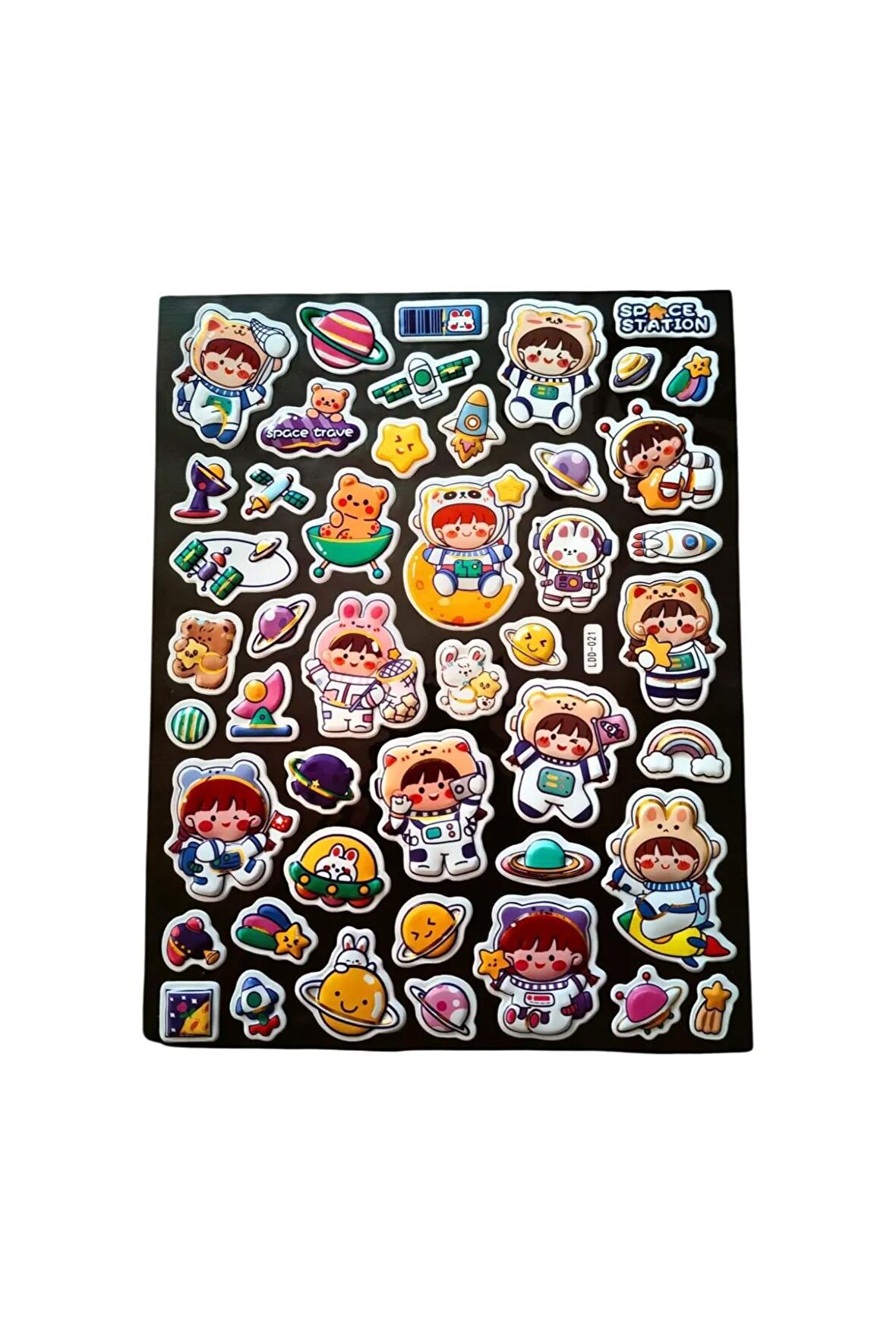 25x20 cm Büyük Boy Kabartmalı model-9 çocuk genç çıkartma telefon tablet etiket sticker