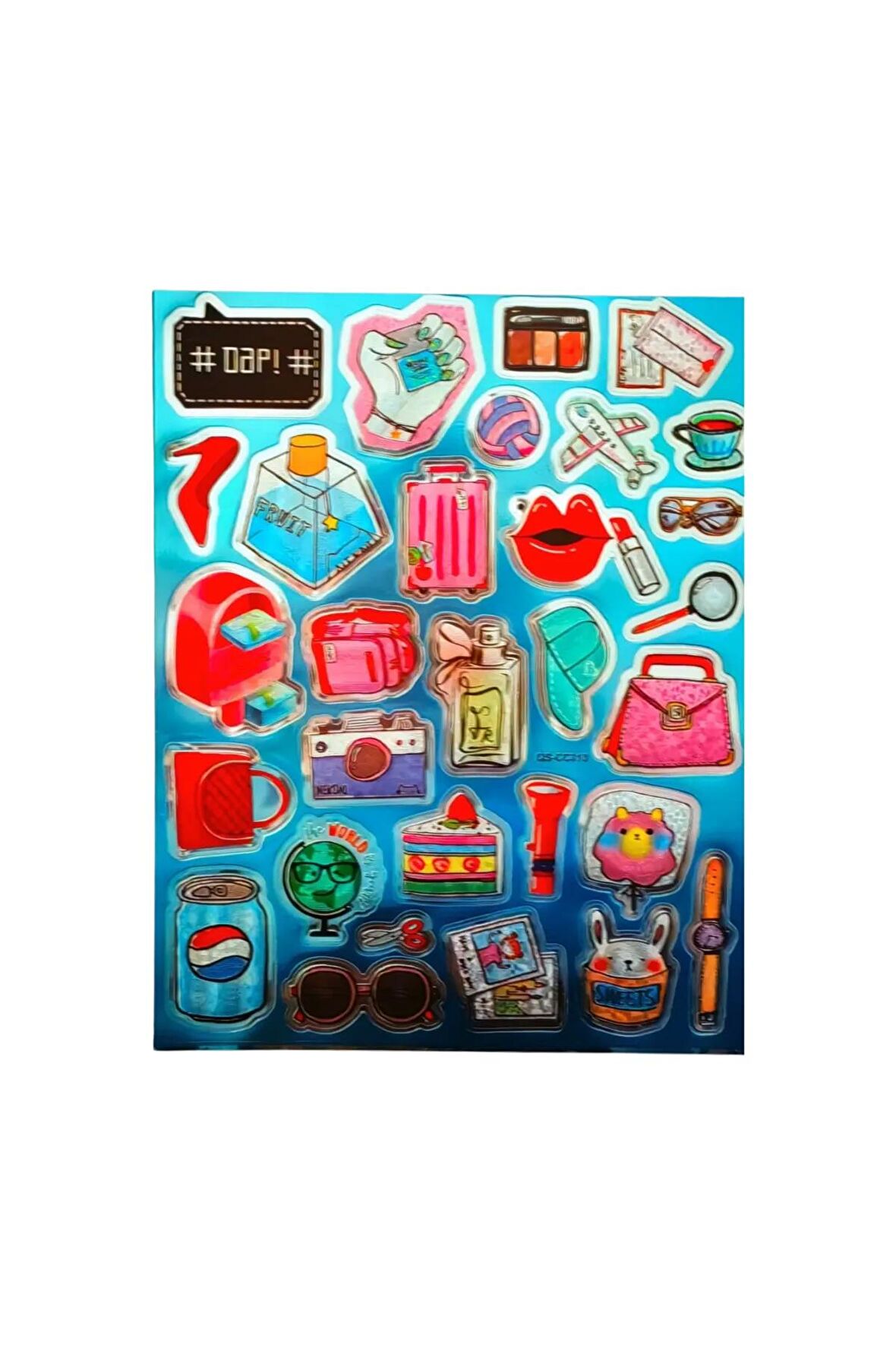20x25cm Büyük Boy graffiti vintage trend model-3 çocuk genç çıkartma telefon tablet etiket sticker