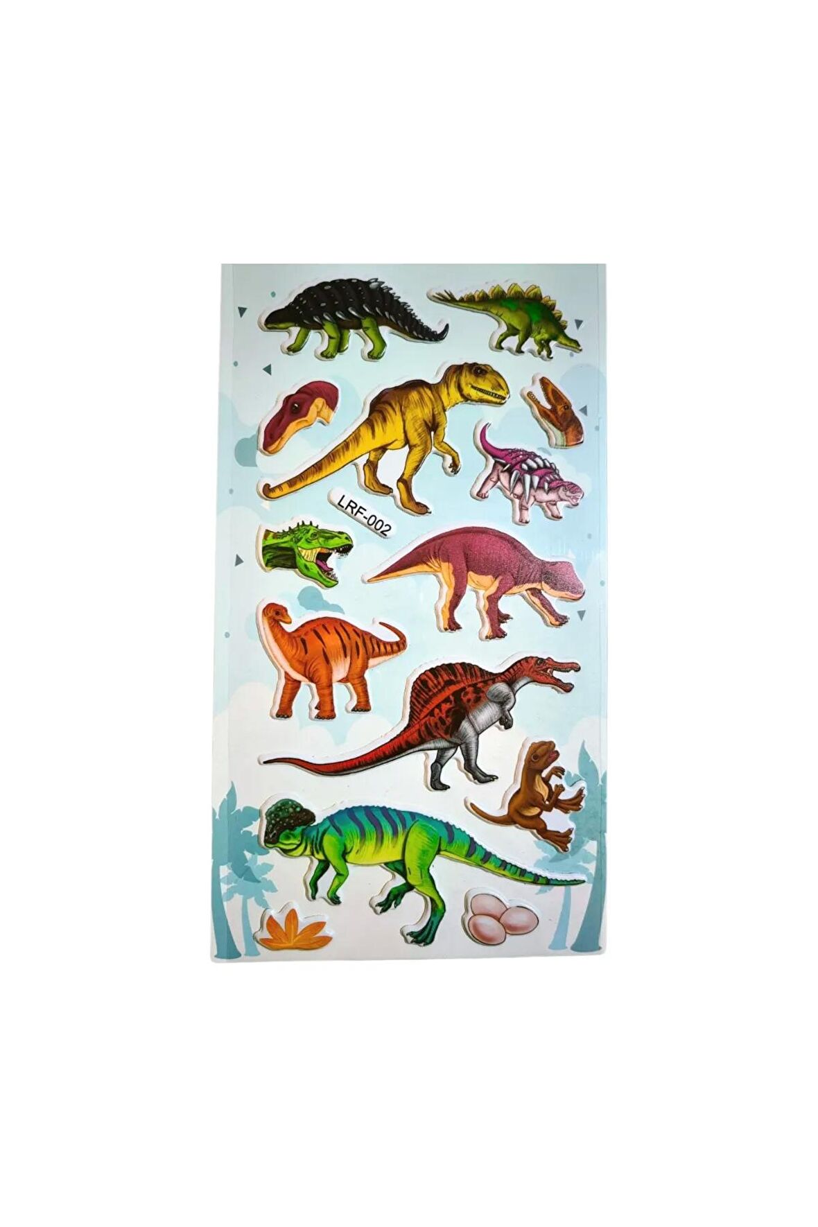 Kabartma Dinozor-4 puffy çocuk kız erkek defter tablet telefon dekoratif etiket çıkartma sticker