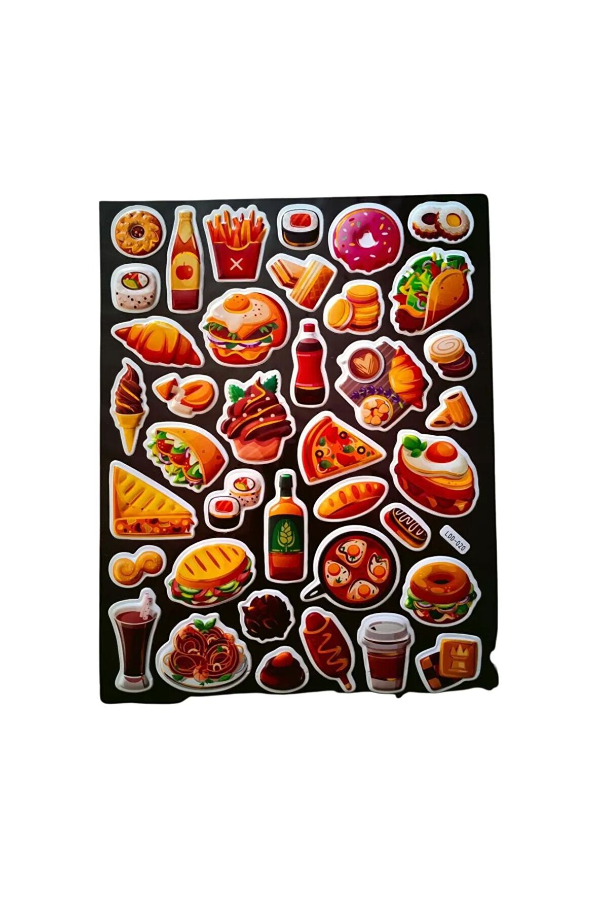 25x20 cm Büyük Boy Kabartmalı model-8 çocuk genç çıkartma telefon tablet etiket sticker