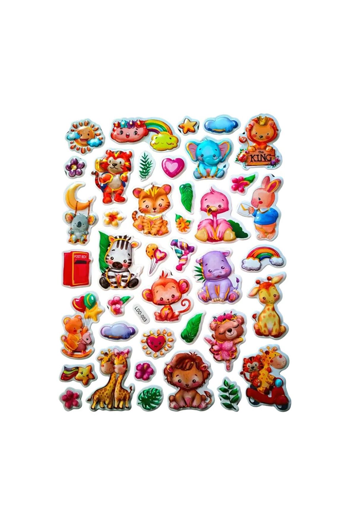 25x20 cm Büyük Boy Kabartmalı model-15 çocuk genç çıkartma telefon tablet etiket sticker