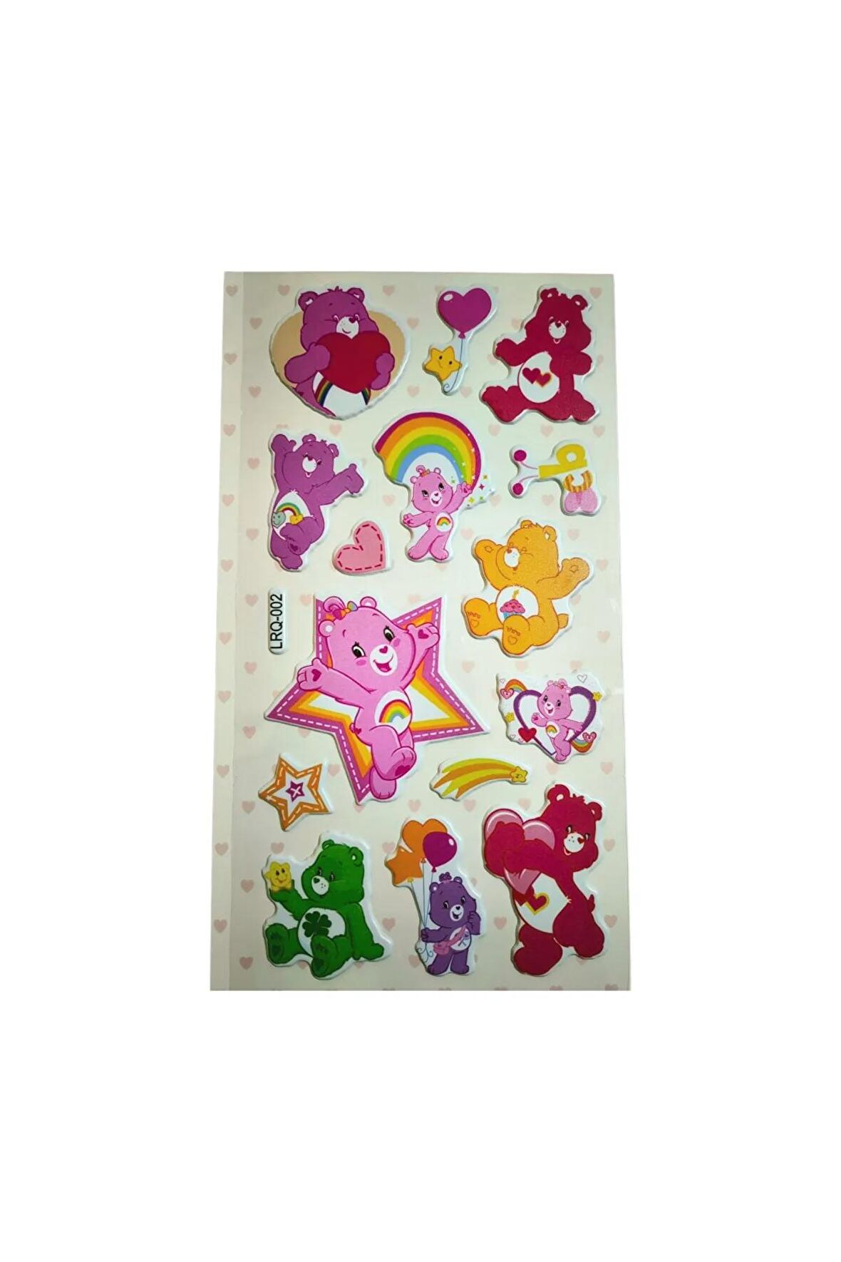 Kabartmalı Cute care bears model-1  çocuk kız erkek laptop tablet çanta etiket çıkartma sticker