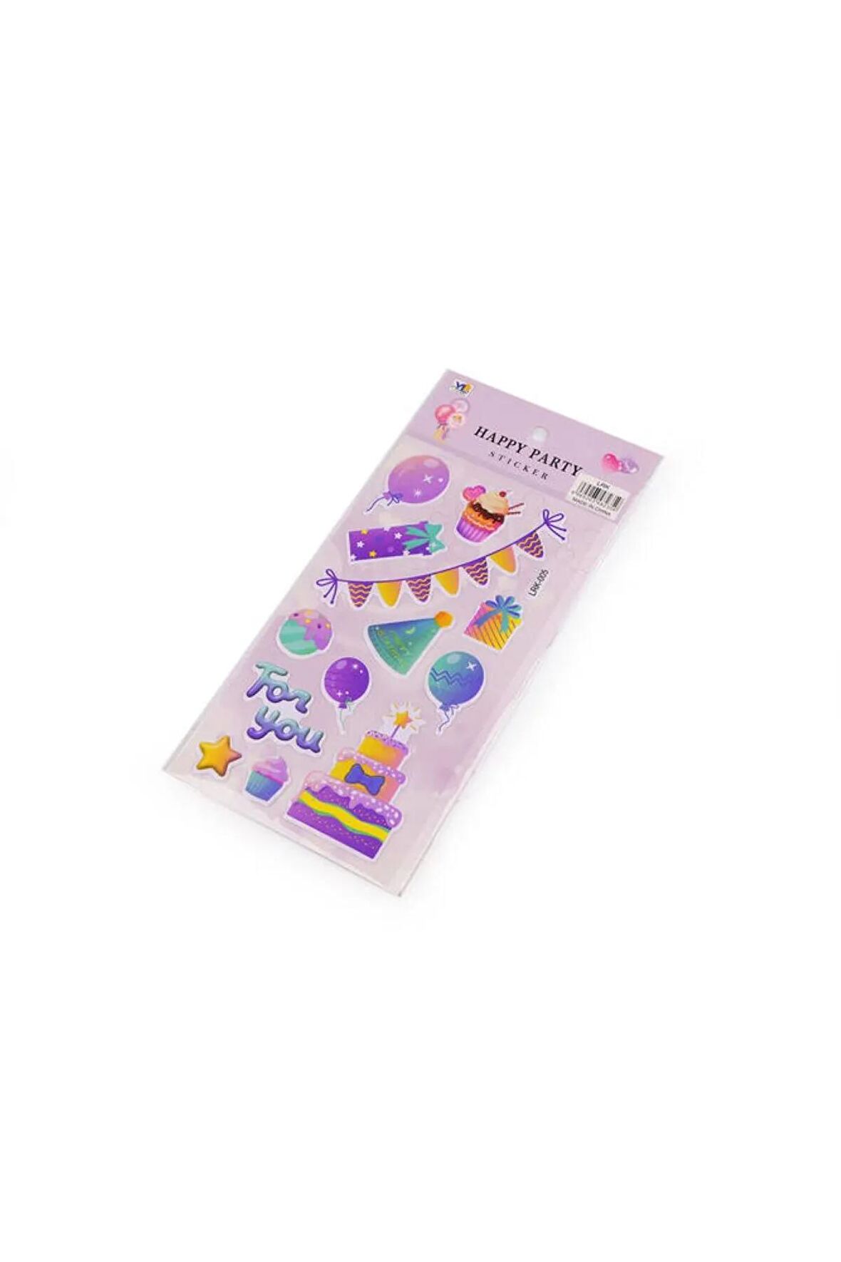 Happy birthday doğum günü model-3 puffy çocuk party kız erkek çıkartma etiket sticker