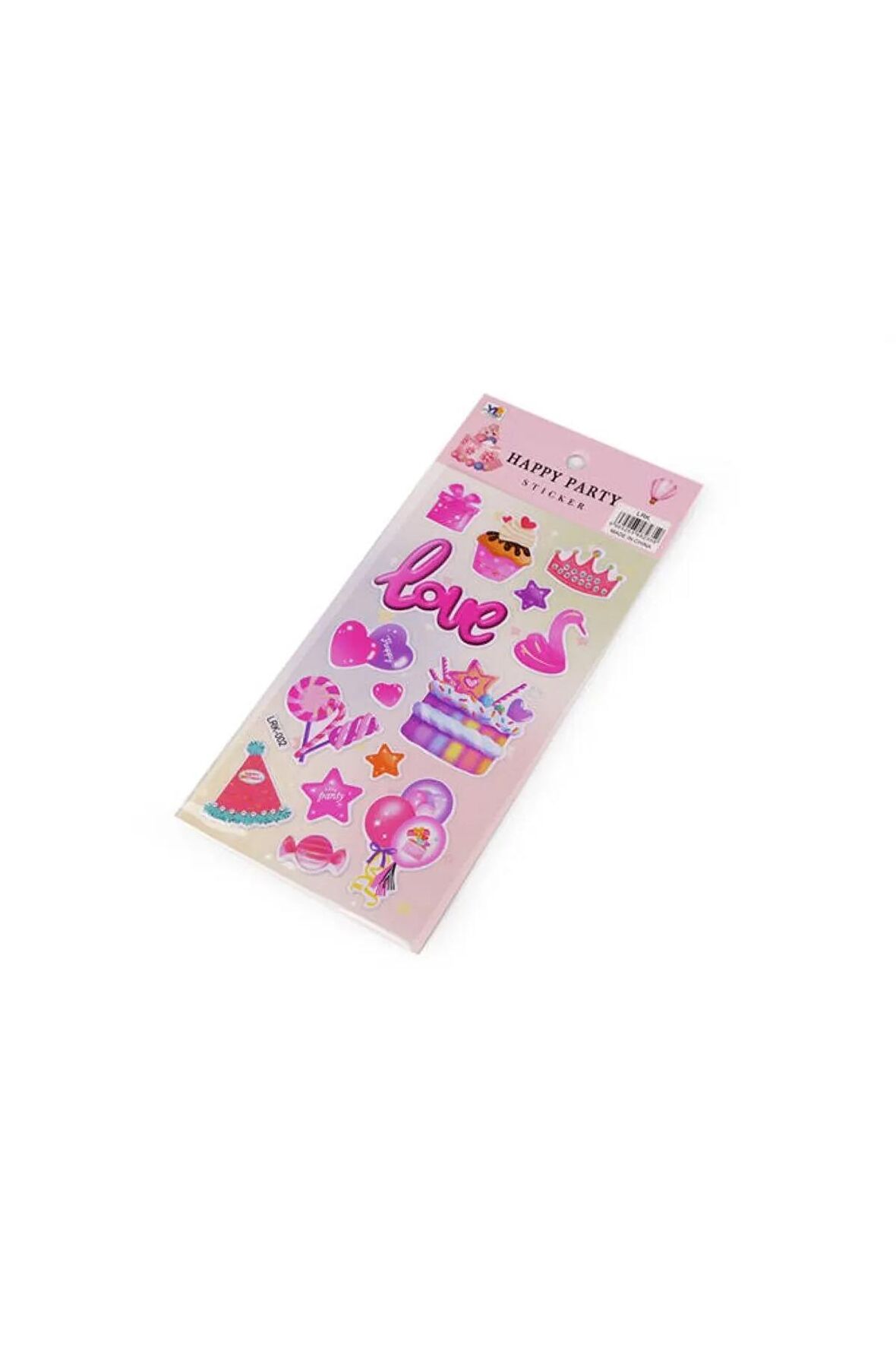 Happy birthday doğum günü model-6 puffy çocuk party kız erkek çıkartma etiket sticker