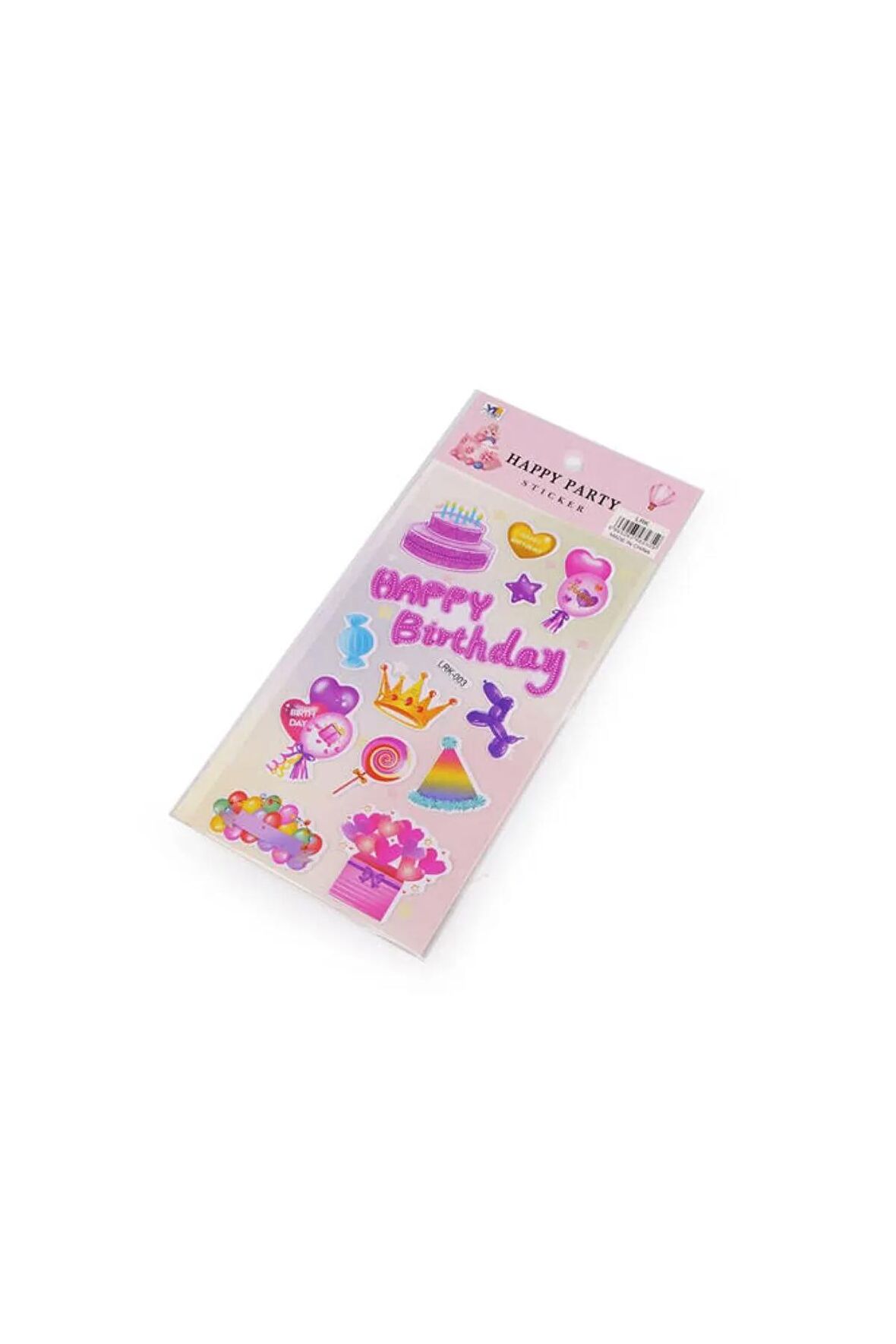 Happy birthday doğum günü model-2 puffy çocuk party kız erkek çıkartma etiket sticker