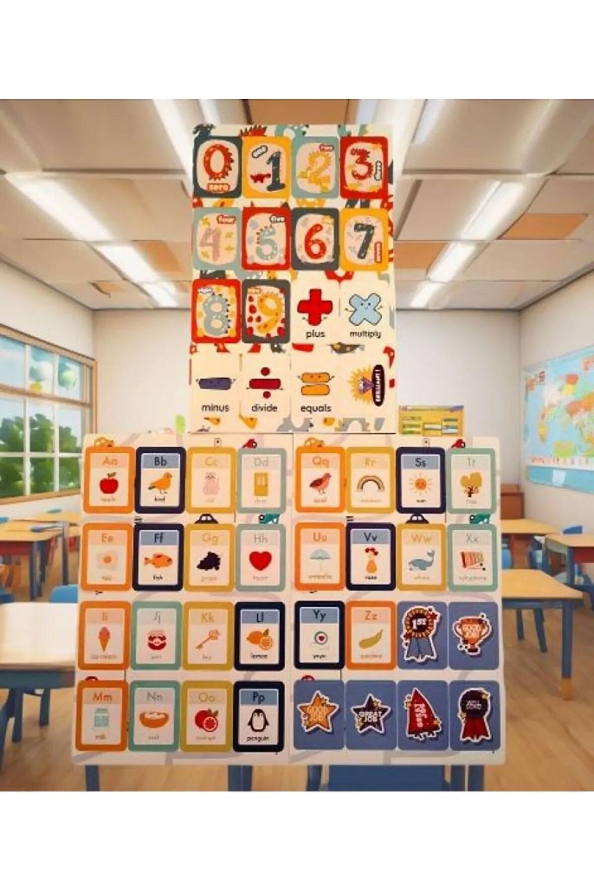3 sayfa Rakamlar sayılar-3 ingilizce öğrenme english çocuk okul defter kitap sticker çıkartma etiket