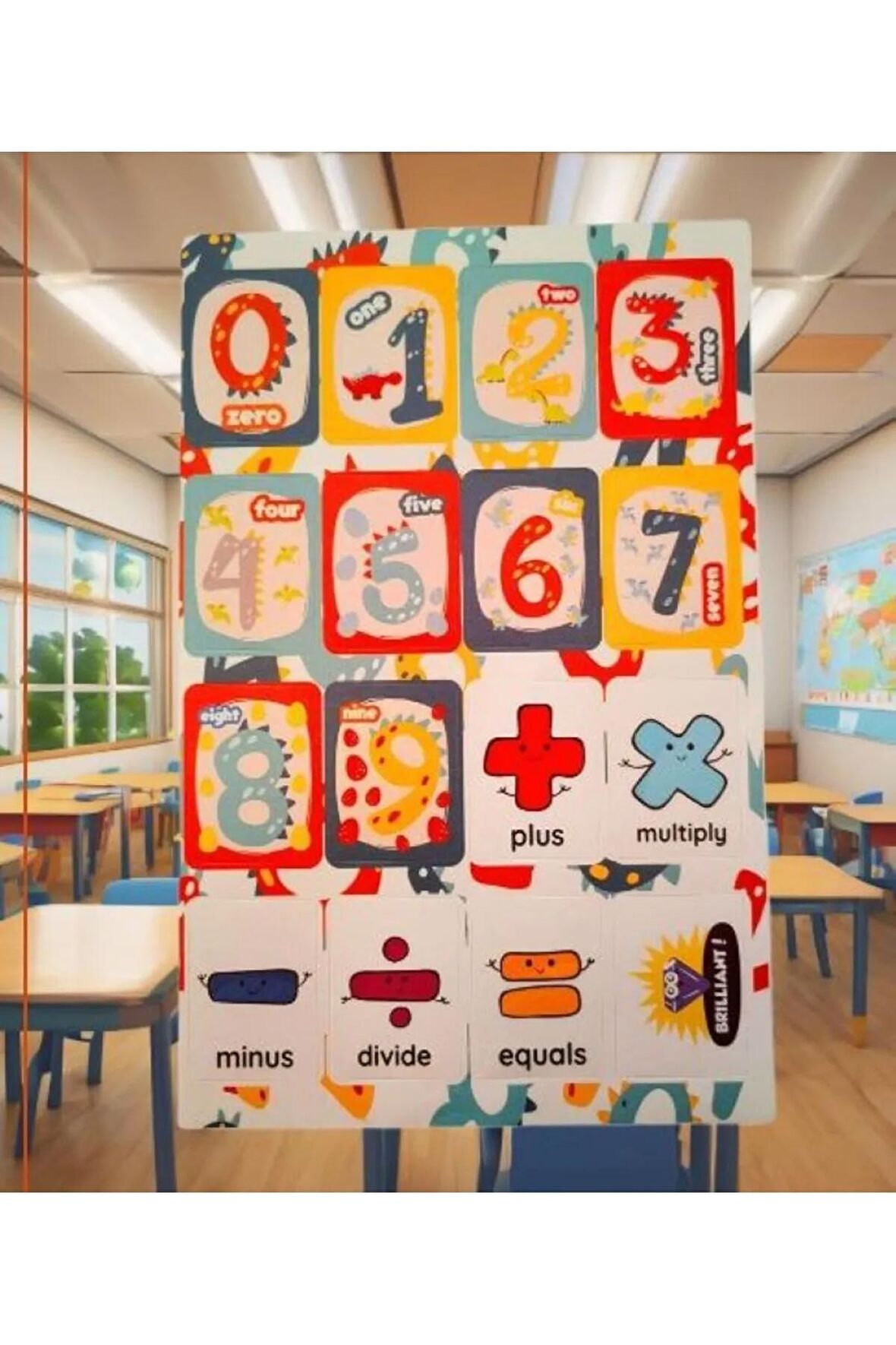 Sayılar model-1 İngilizce öğrenme english çocuk okul defter kitap sticker yapışkan etiket